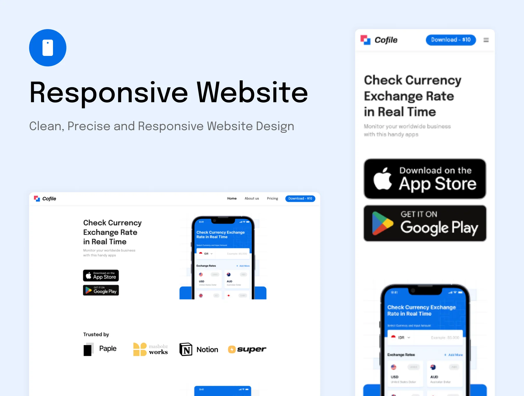 Cofile - Notion + Super Company Profile Website Template 2