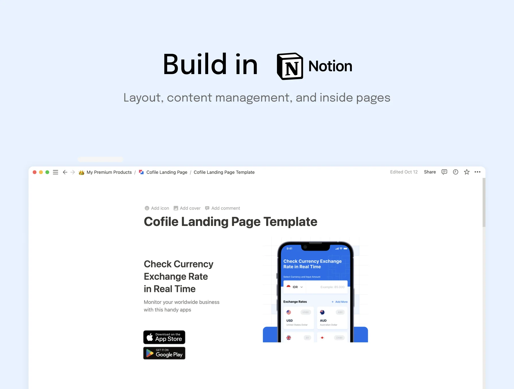 Cofile - Notion + Super Company Profile Website Template 3