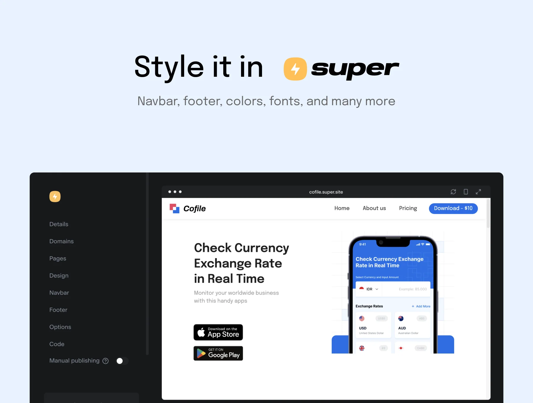Cofile - Notion + Super Company Profile Website Template 4