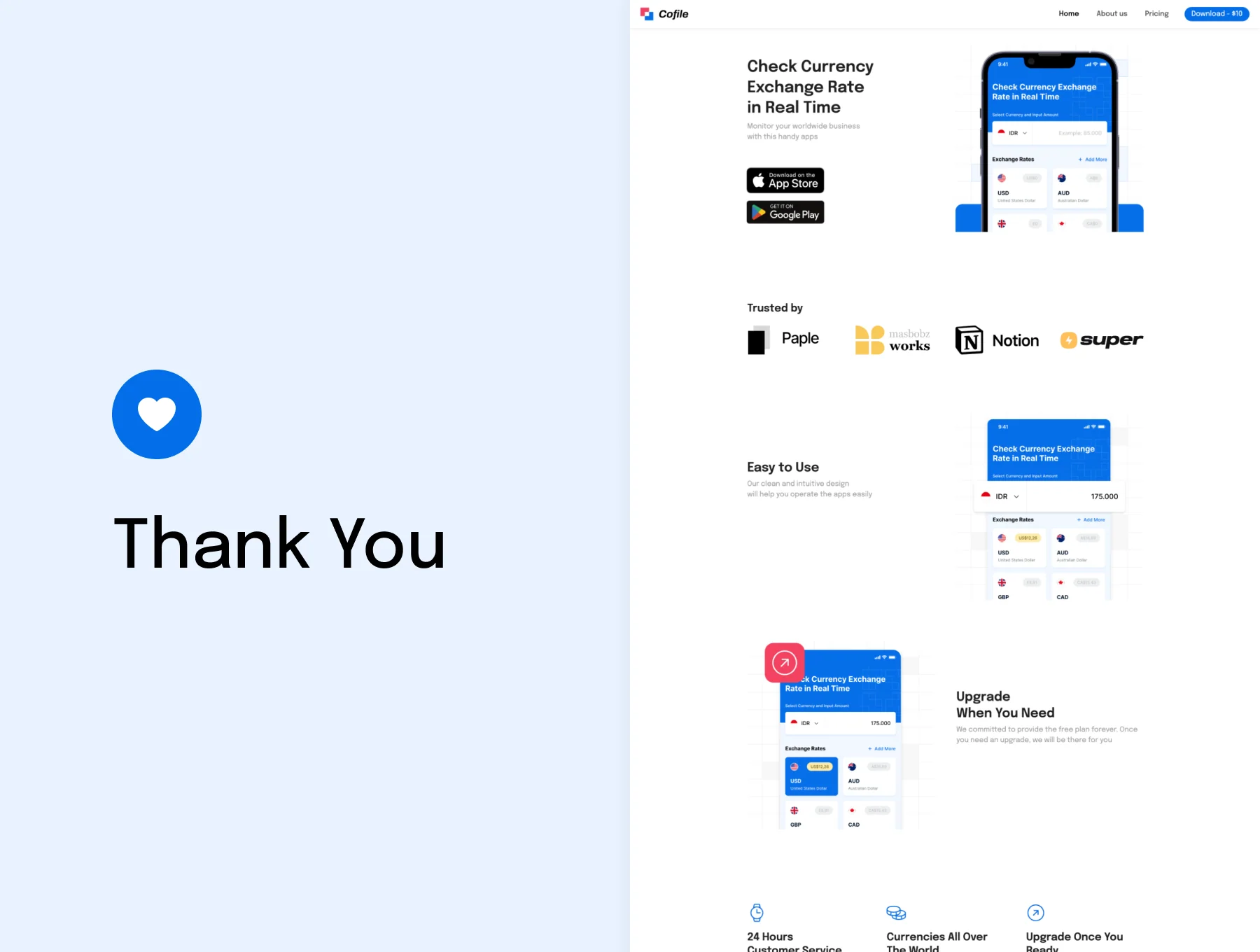 Cofile - Notion + Super Company Profile Website Template 6