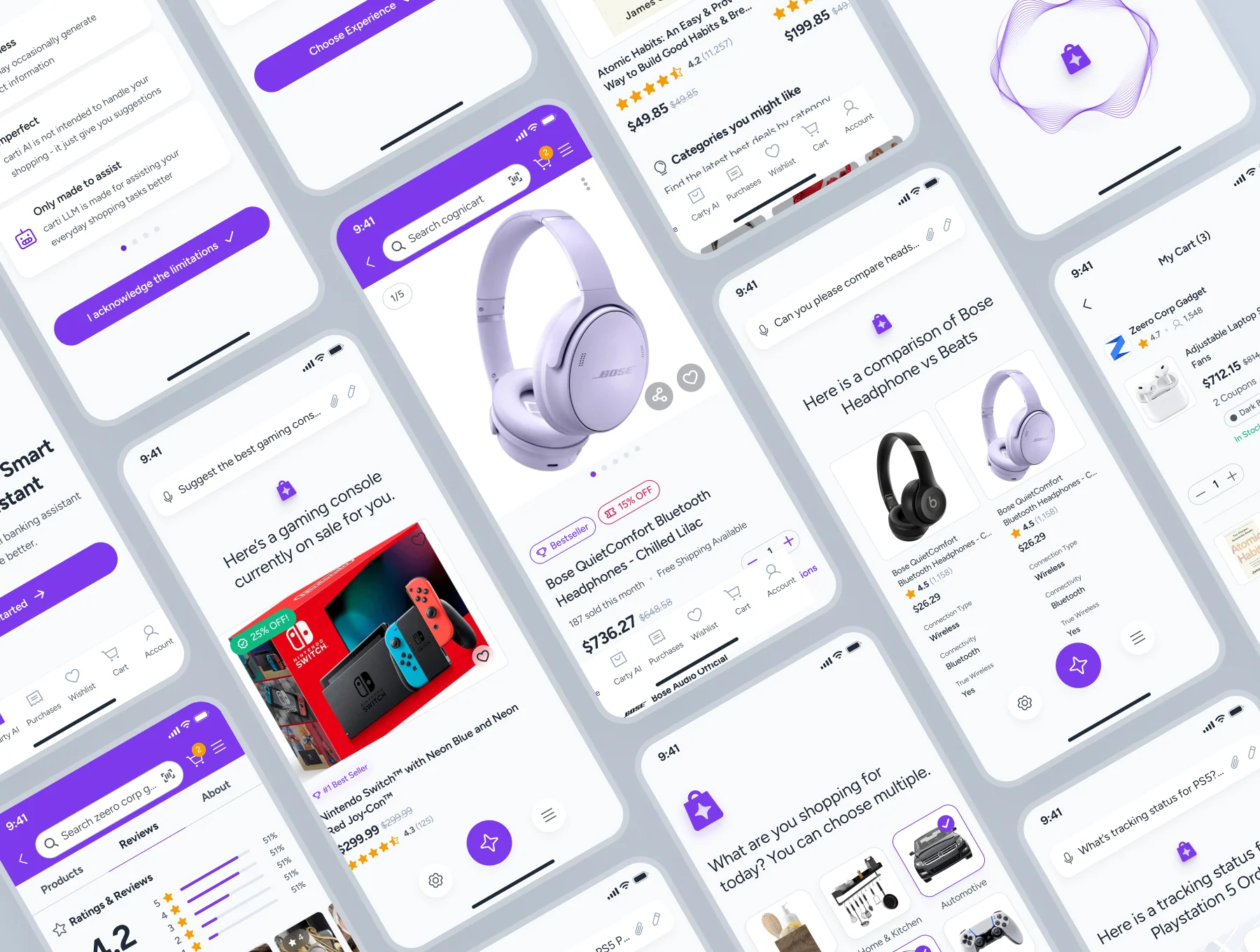 cognicart: AI Shopping & E-Commerce App UI Kit 3
