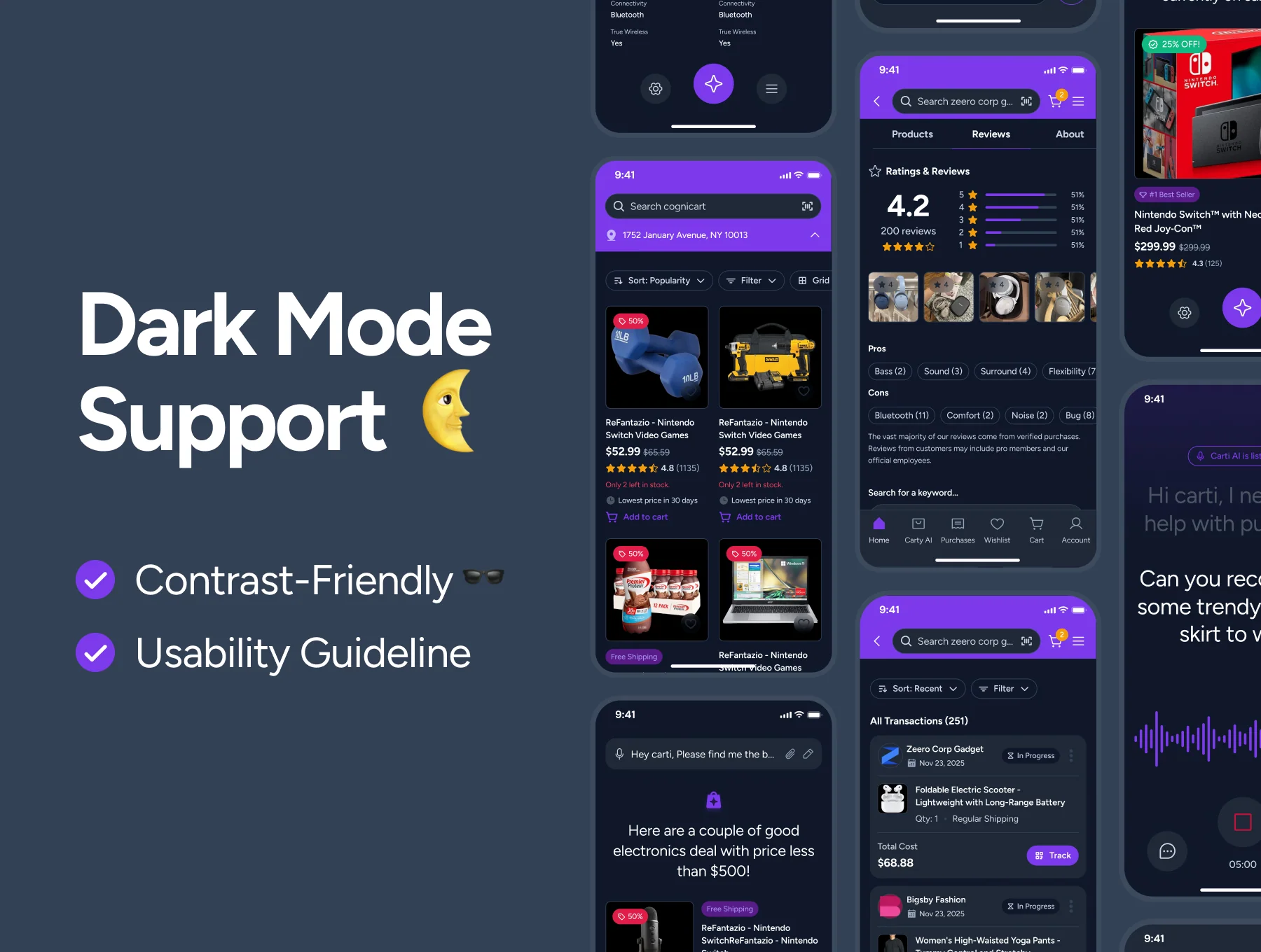 cognicart: AI Shopping & E-Commerce App UI Kit 5