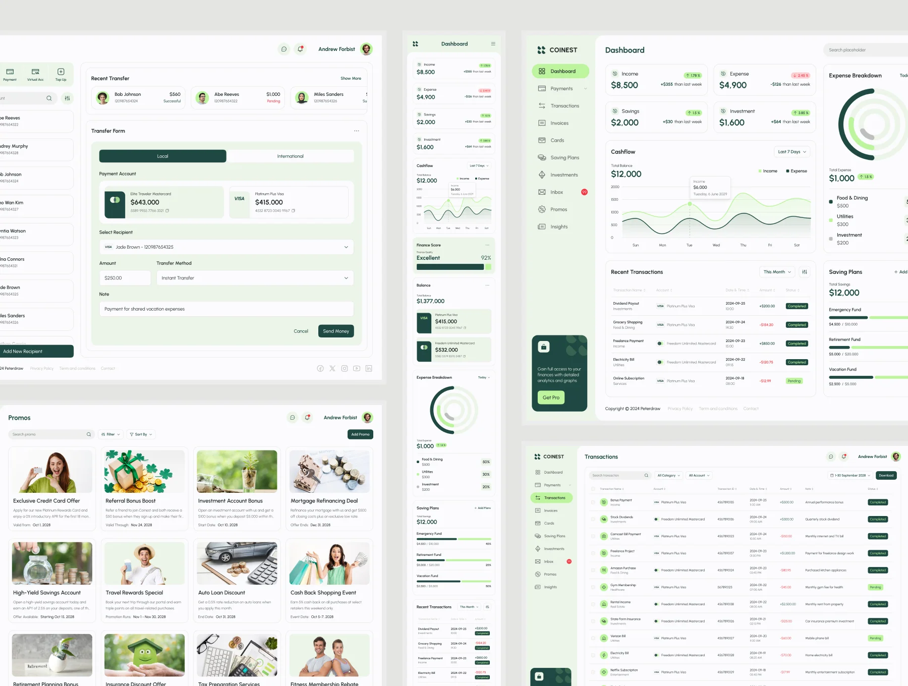 Coinest - Finance Management Dashboard 3