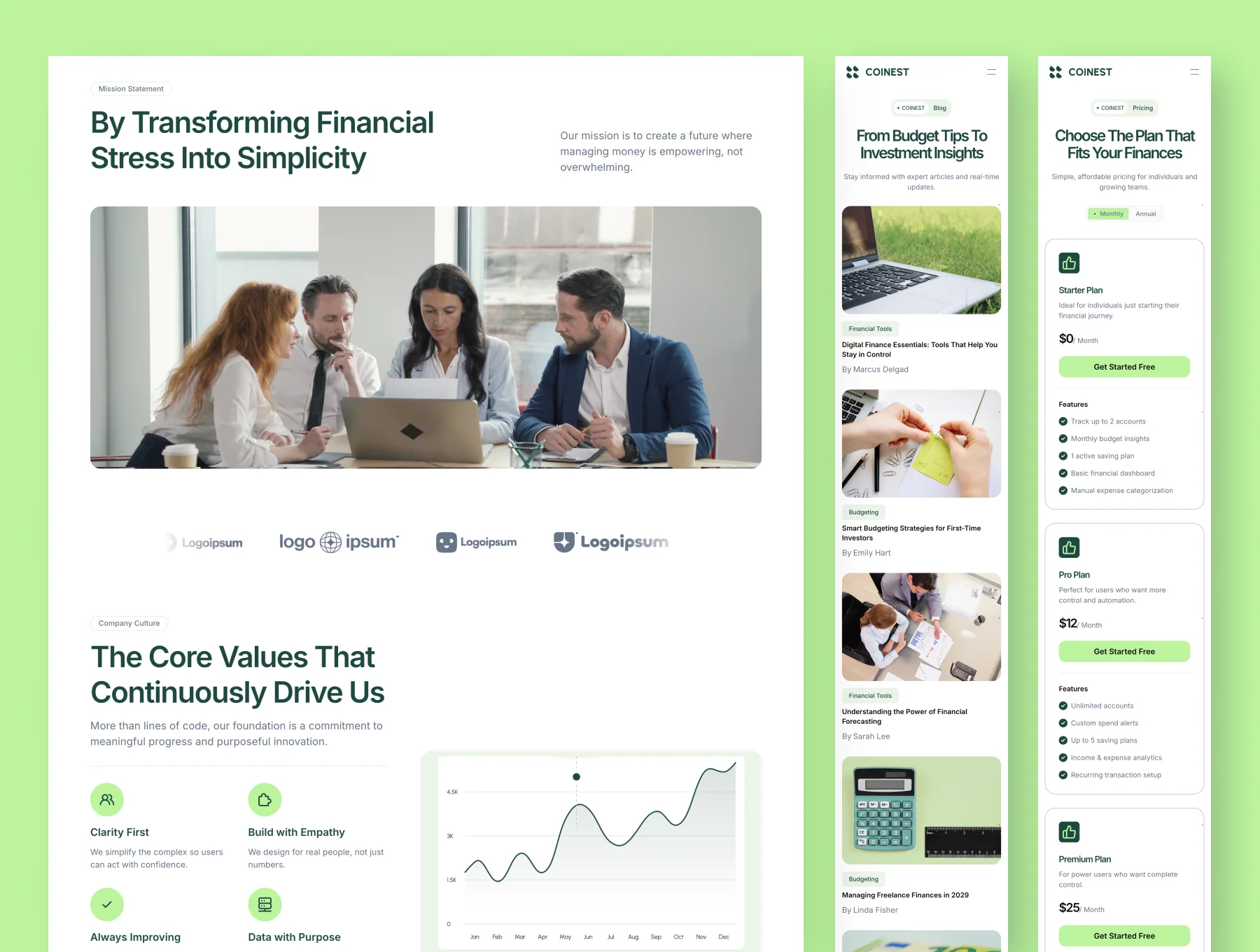 Coinest - Finance Management SaaS Website Framer Template 4