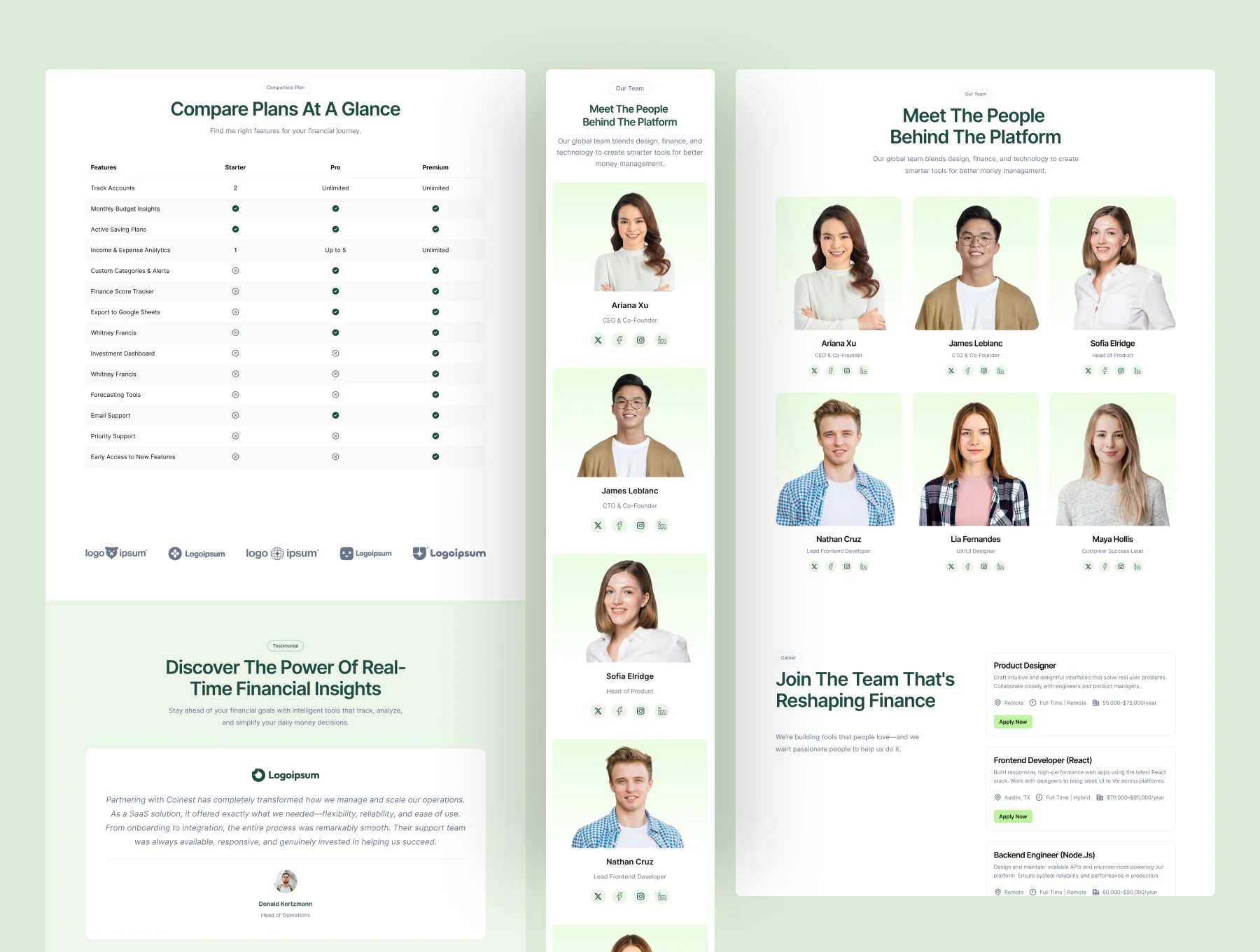 Coinest - Finance Management SaaS Website 2