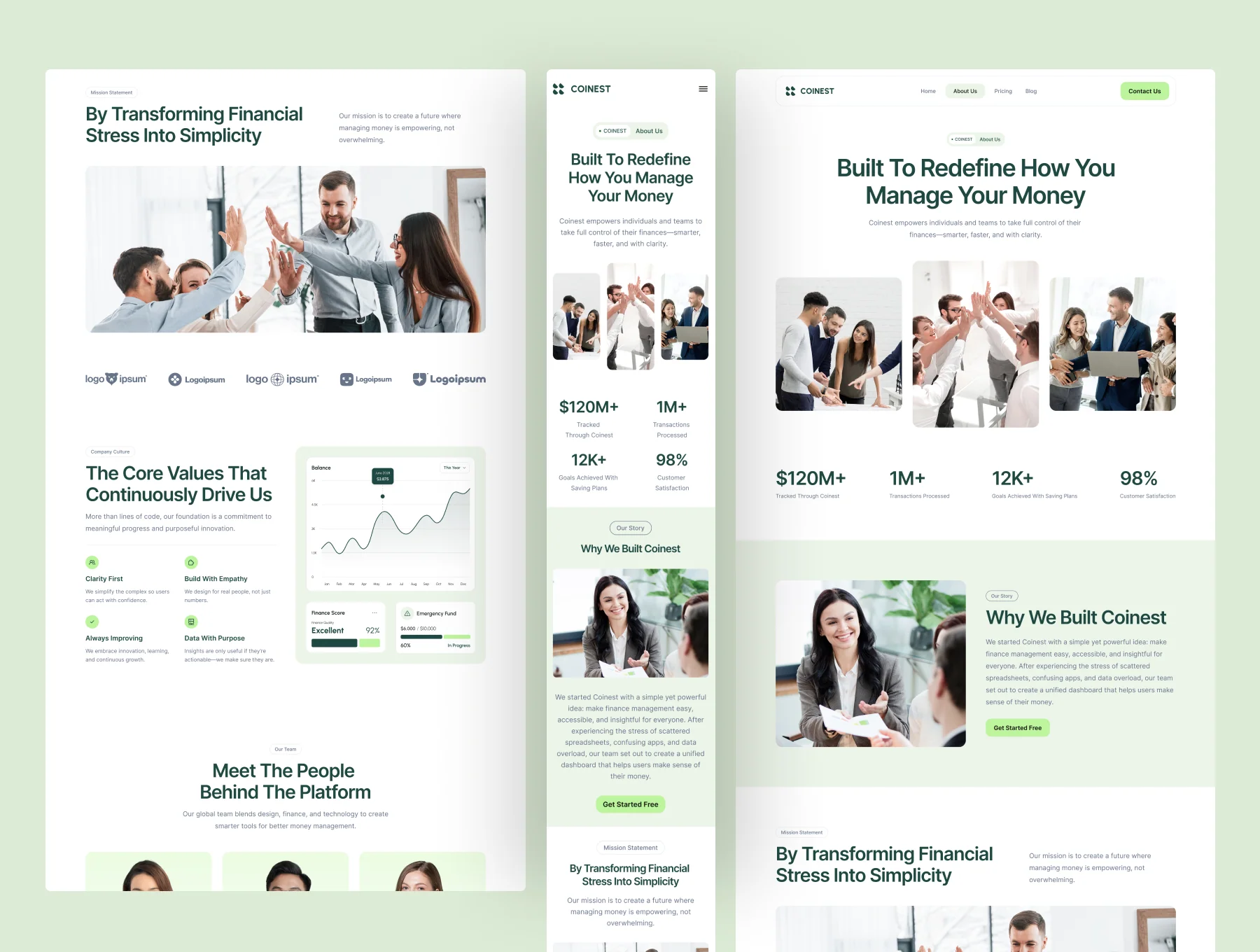 Coinest - Finance Management SaaS Website 3