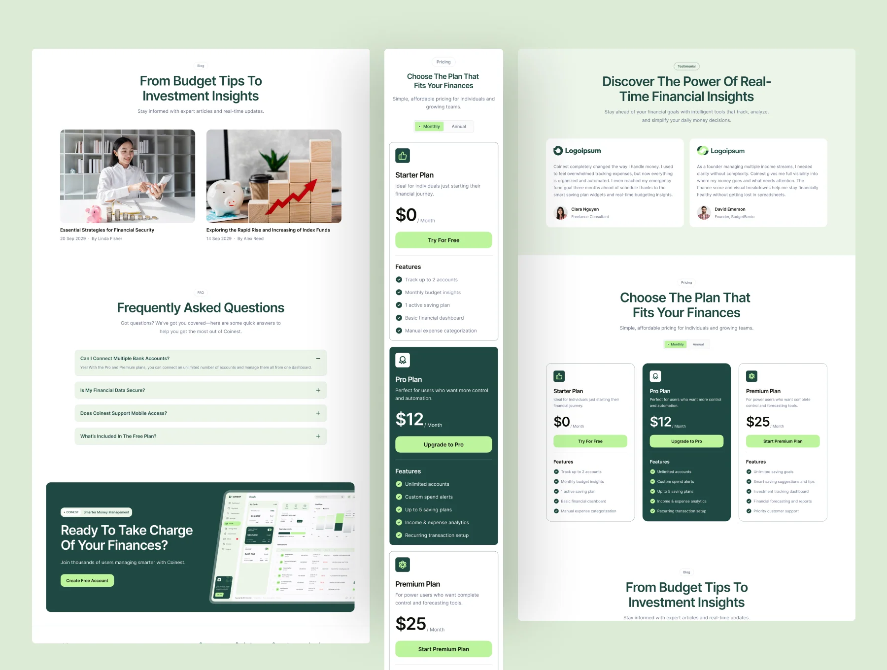Coinest - Finance Management SaaS Website 4