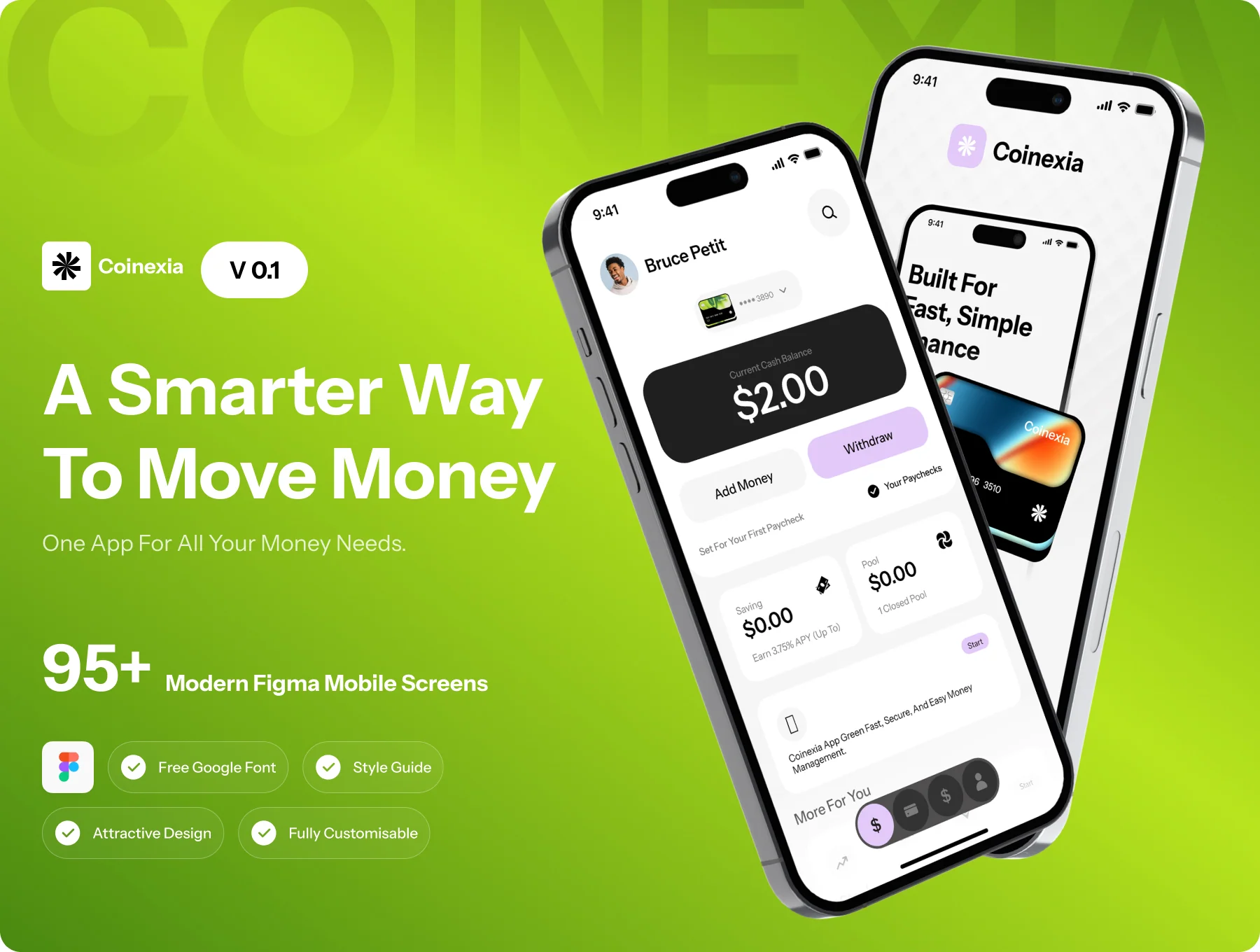 Coinexia | Digital Wallet & Finance UI Kit