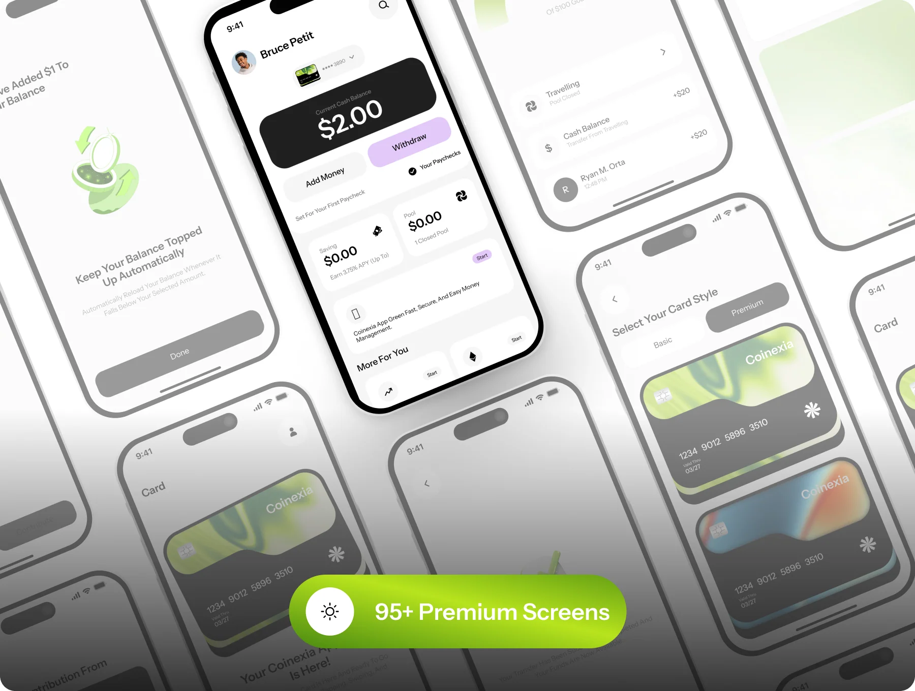 Coinexia | Digital Wallet & Finance UI Kit 3