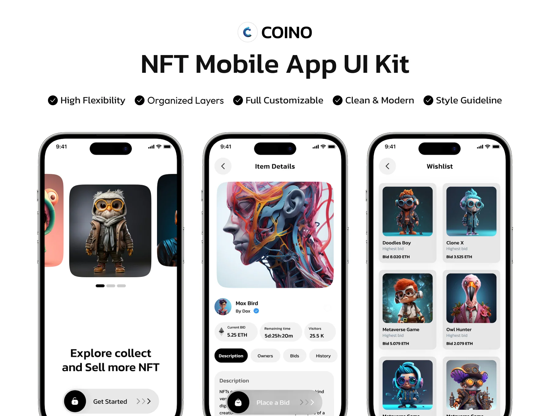 Coino - NFT App UI Kit