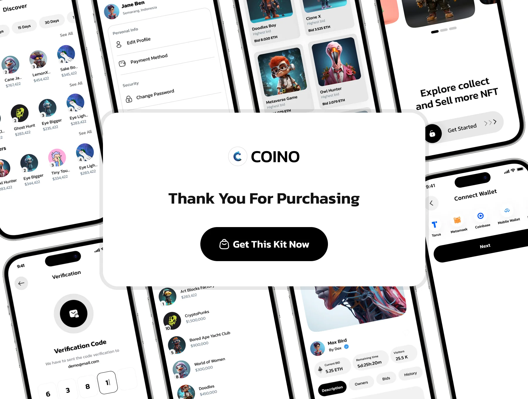 Coino - NFT App UI Kit 6