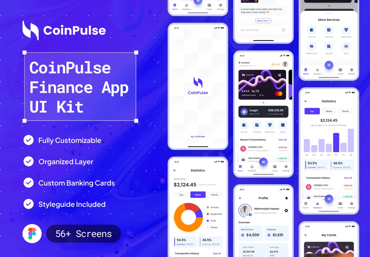 CoinPulse  - Finance App UI Kit