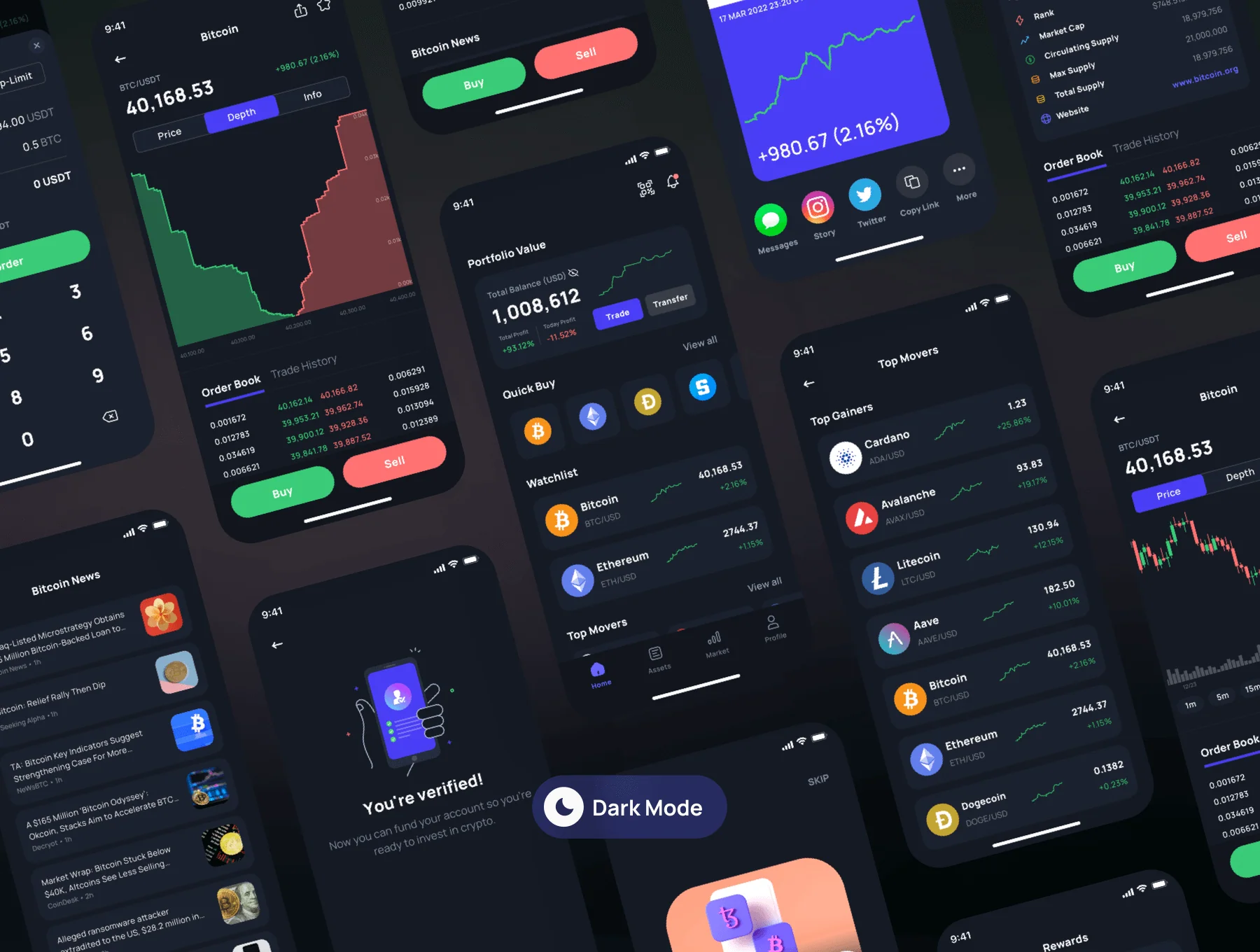 CoinSpace: Crypto Currency App iOS UI Kit 7