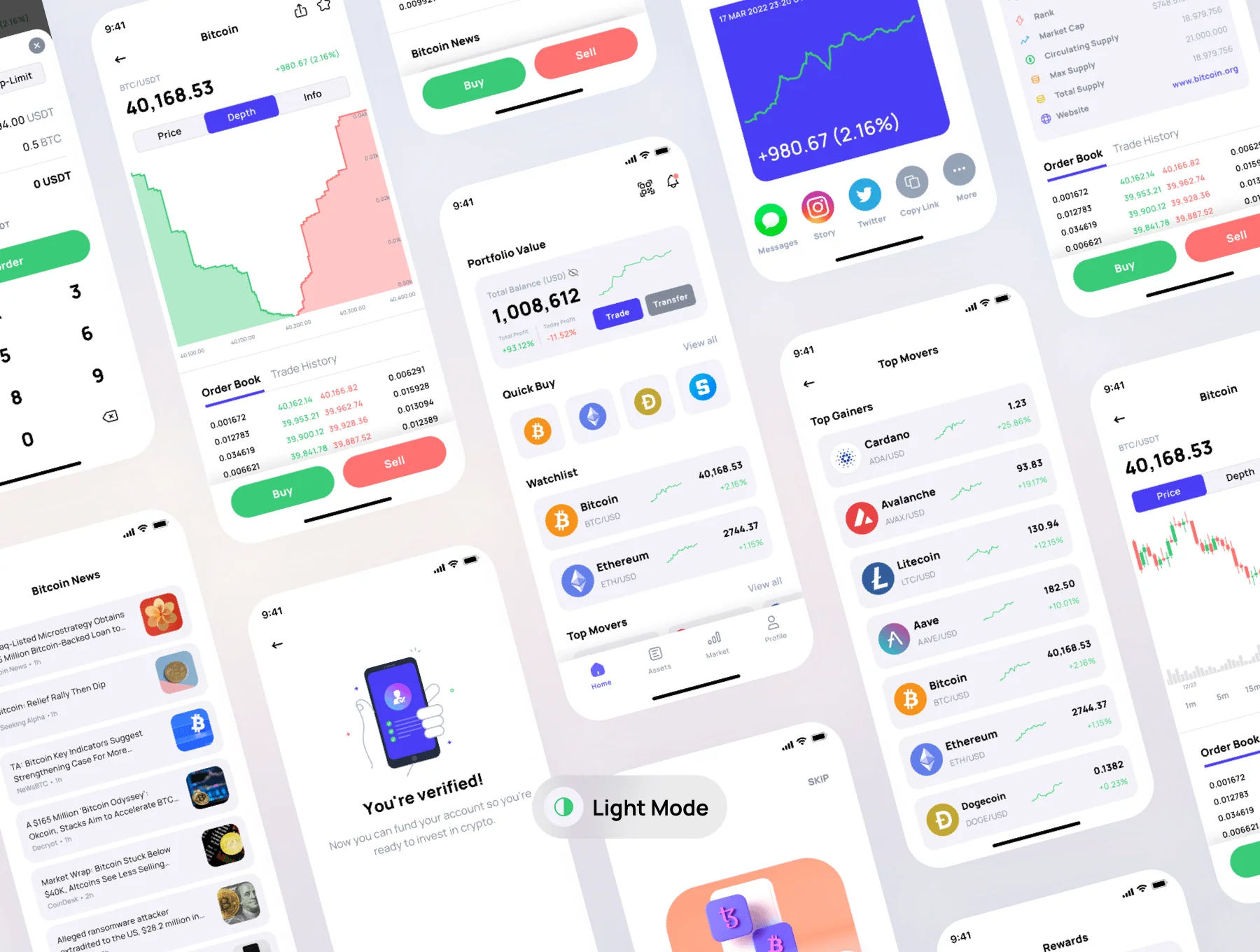 CoinSpace: Crypto Currency App iOS UI Kit 8
