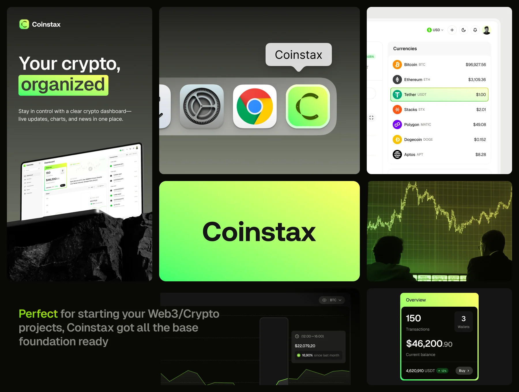 Coinstax – Web3 & Crypto Dashboard UI Kit 2