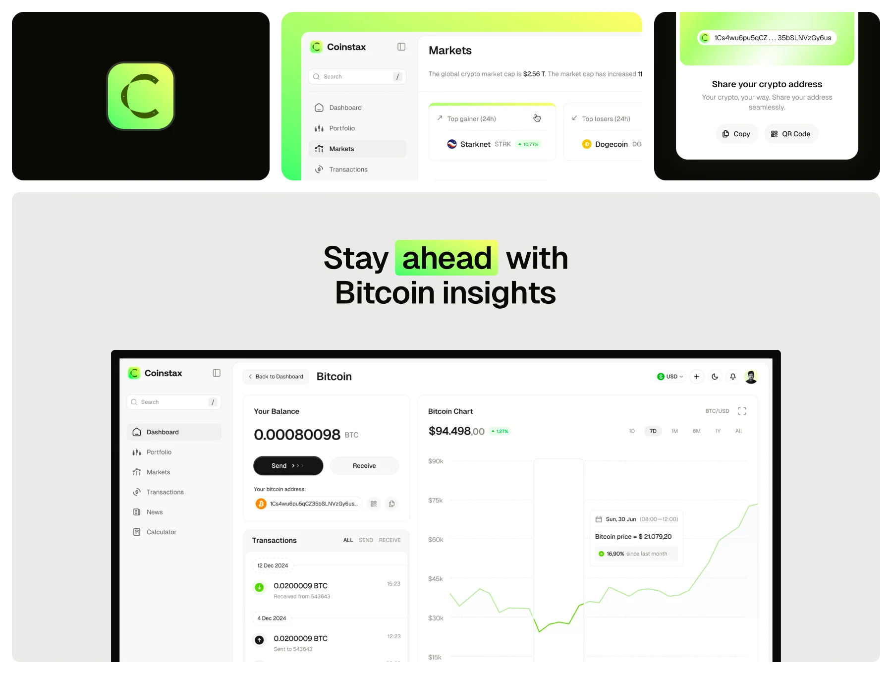 Coinstax – Web3 & Crypto Dashboard UI Kit 3