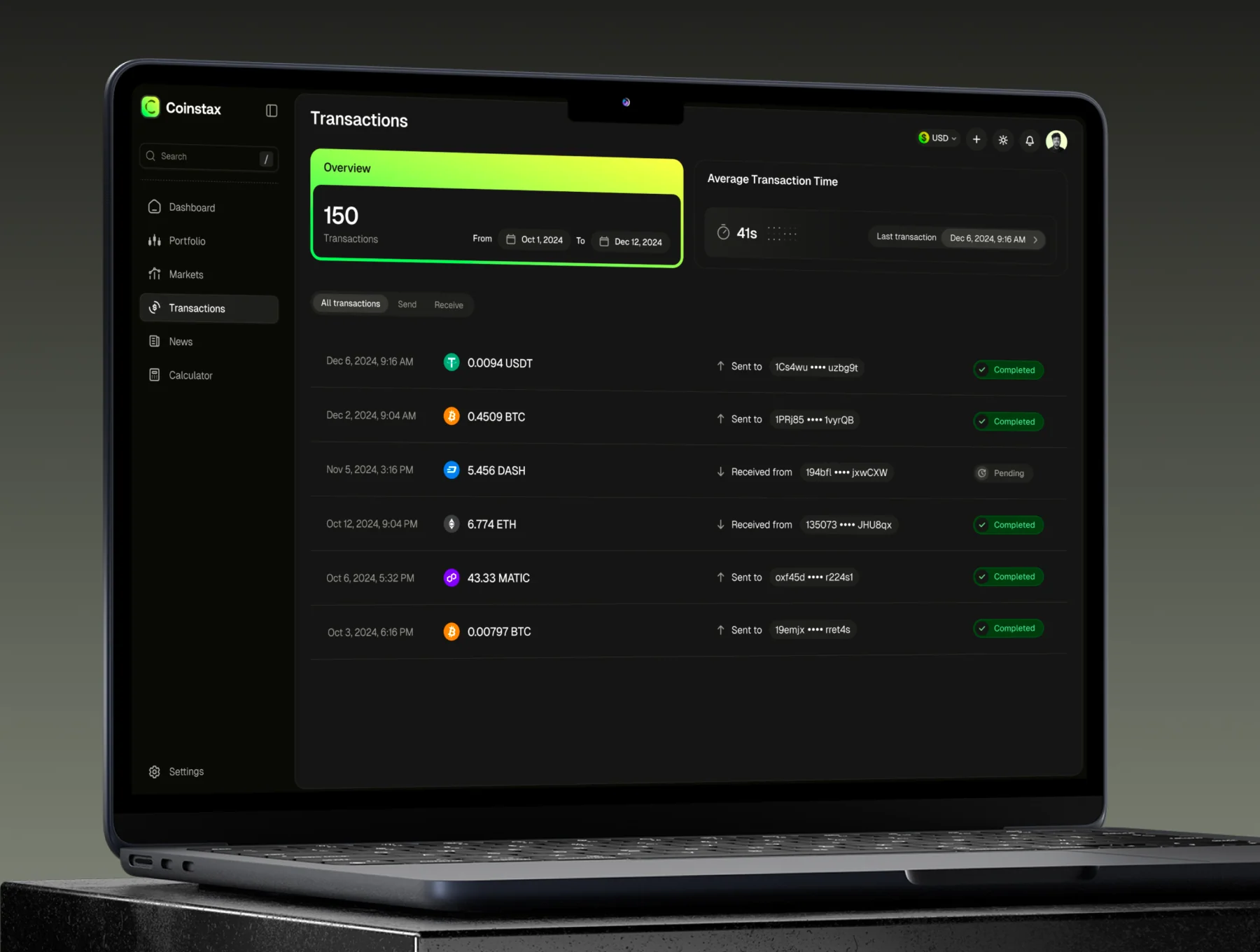 Coinstax – Web3 & Crypto Dashboard UI Kit 6