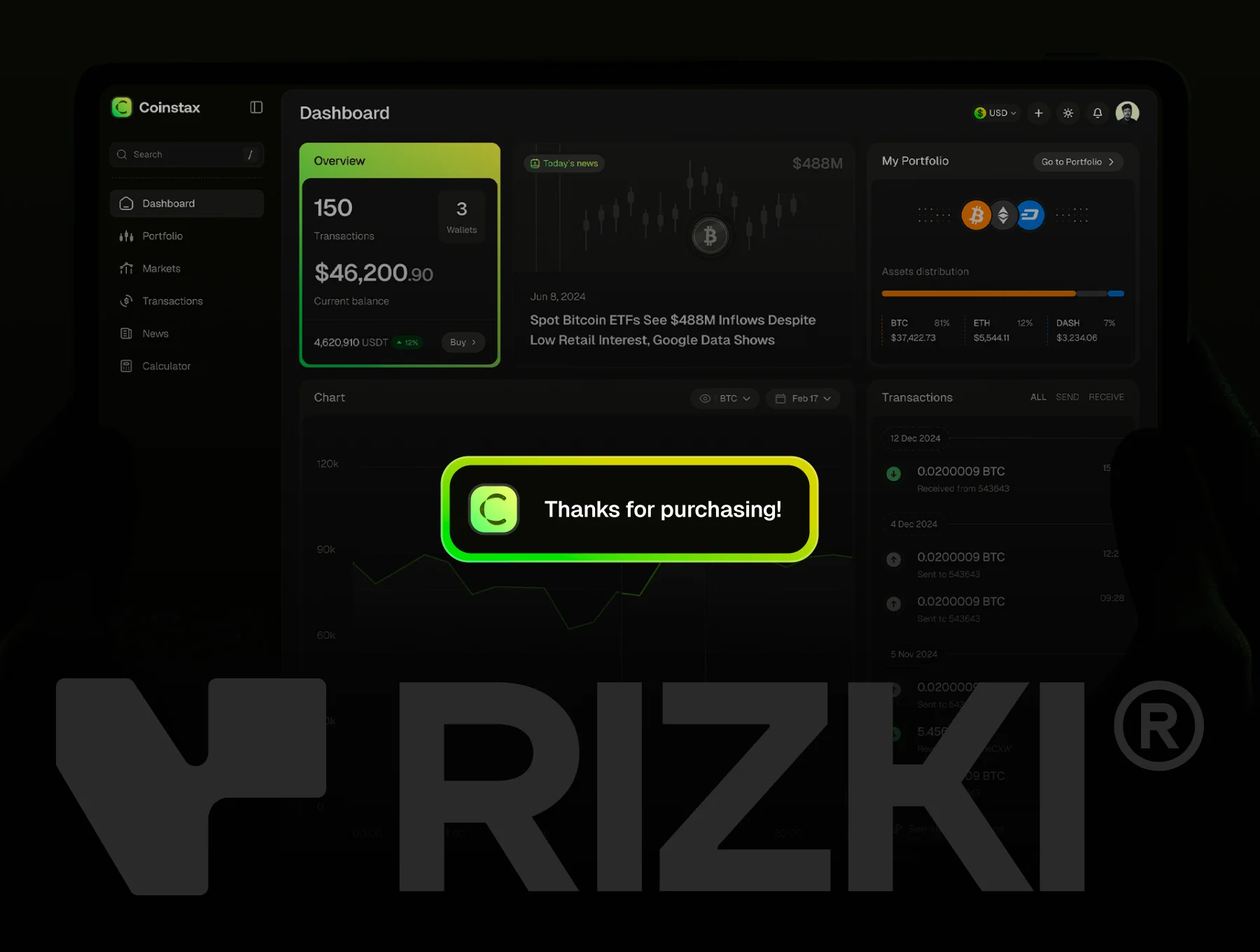 Coinstax – Web3 & Crypto Dashboard UI Kit 8