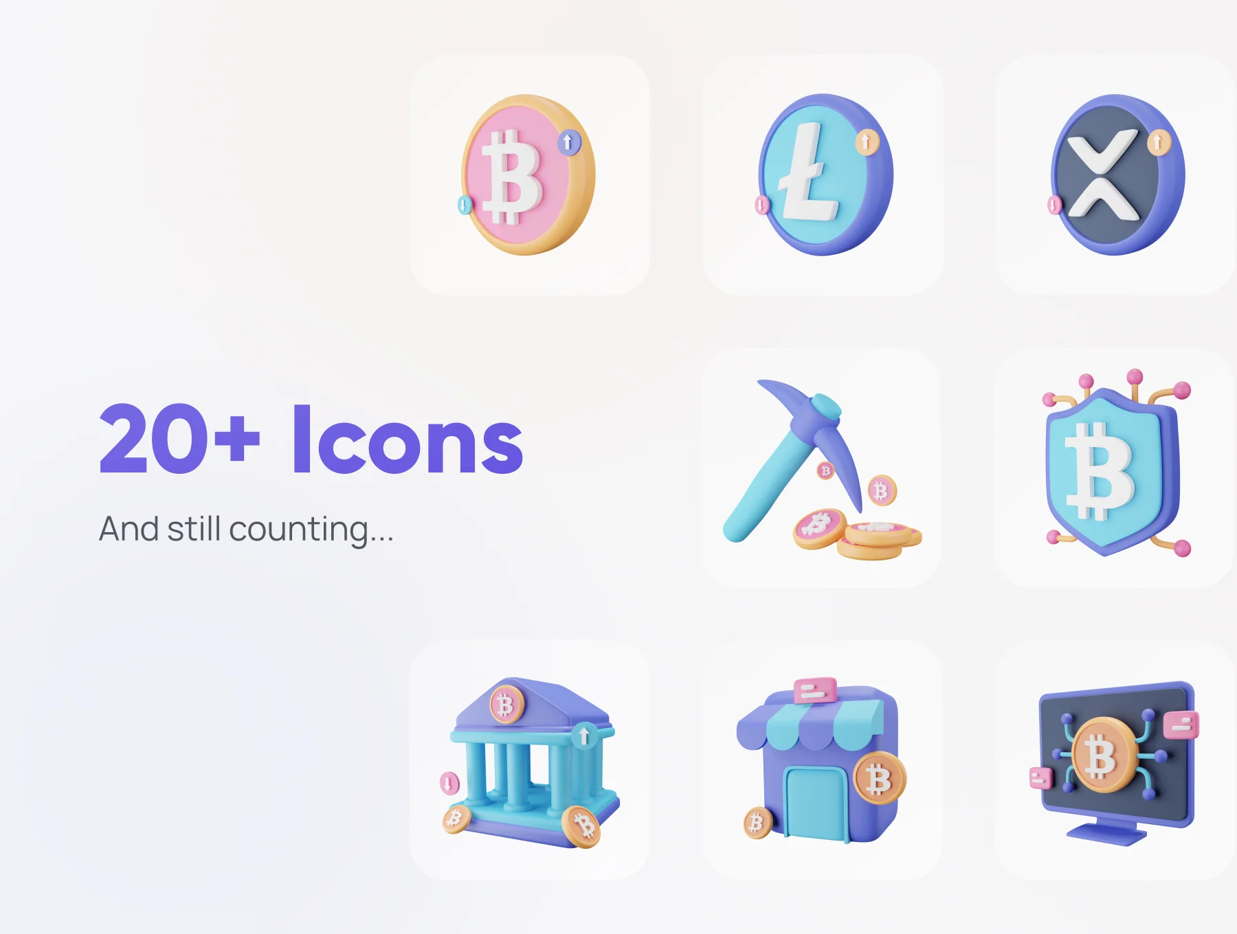 Coiny - Crypto 3D Icon Set 7