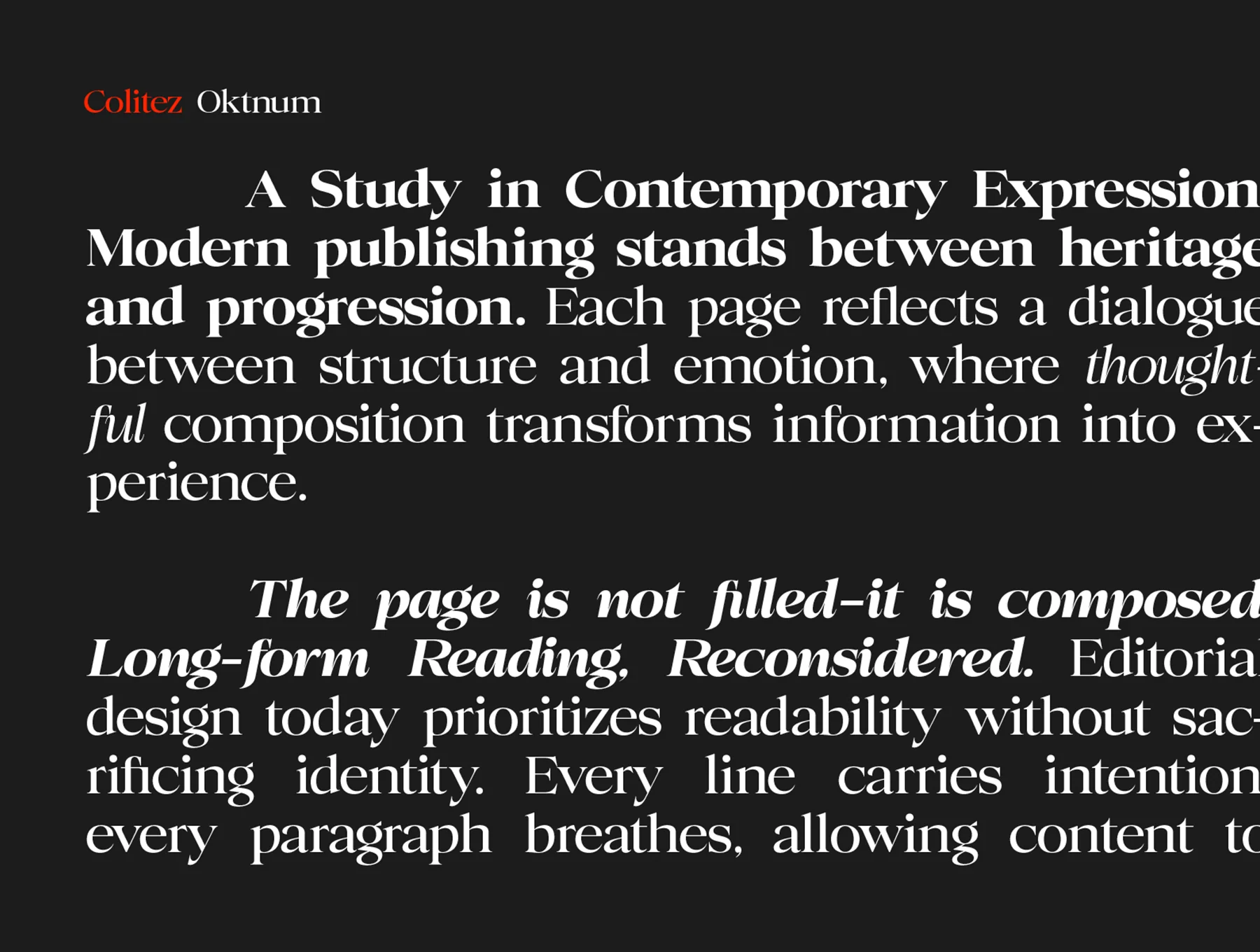 Colitez Serif Family 10