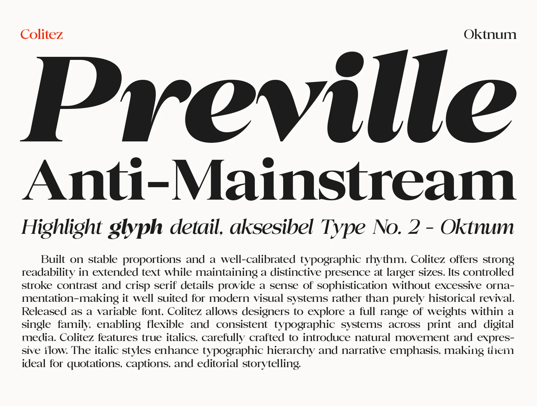 Colitez Serif Family 2