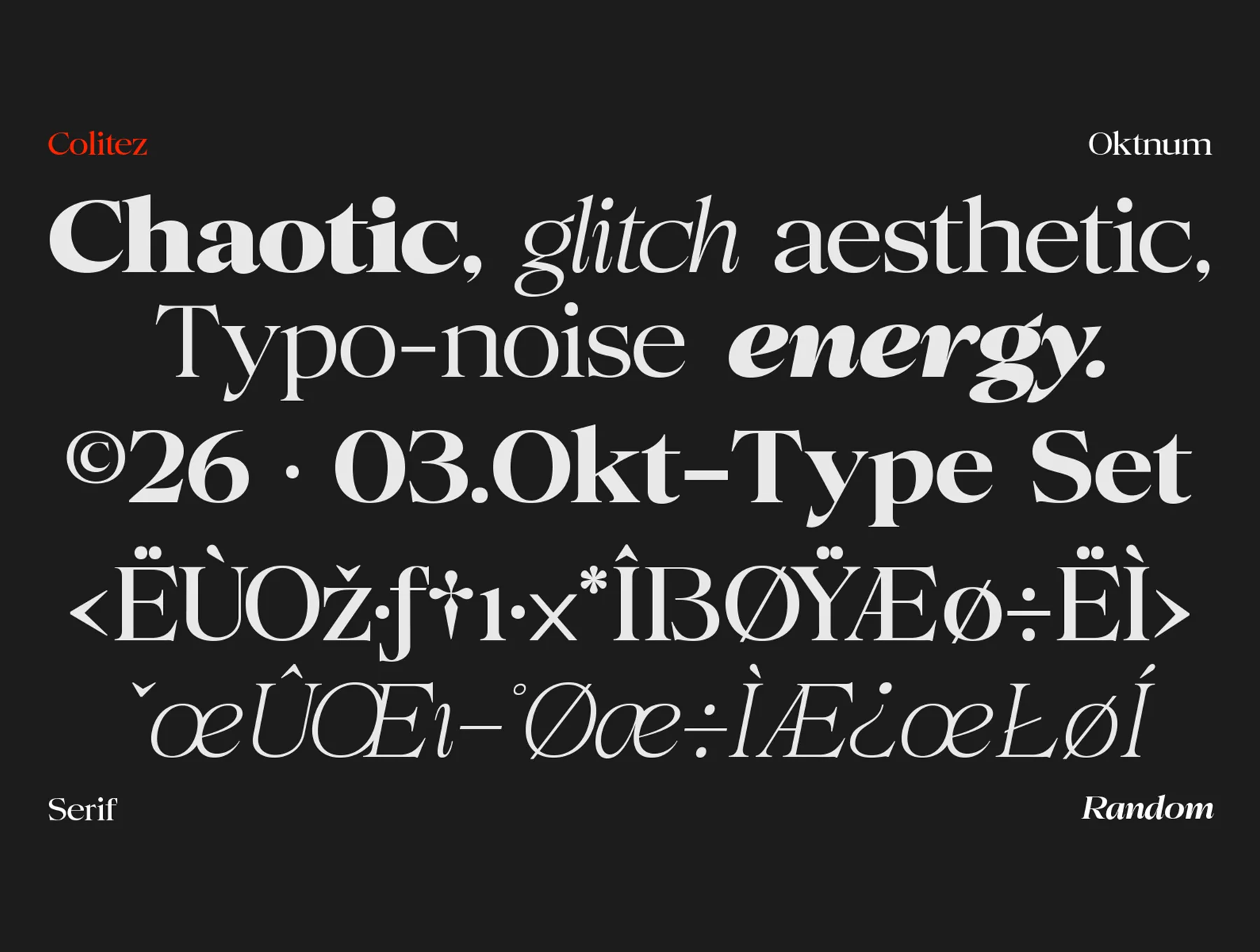 Colitez Serif Family 8