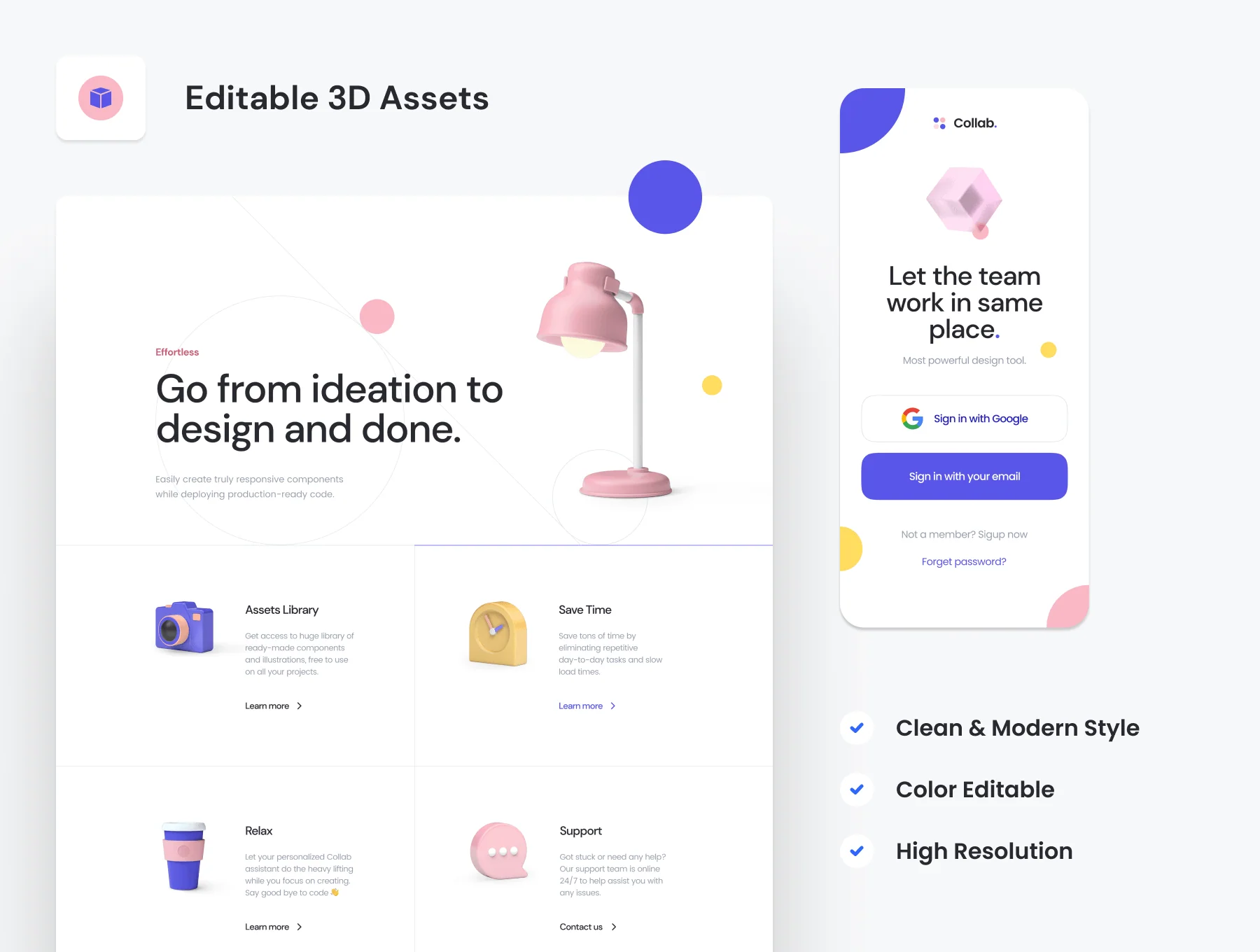 Collab — Landing Page Kit 5