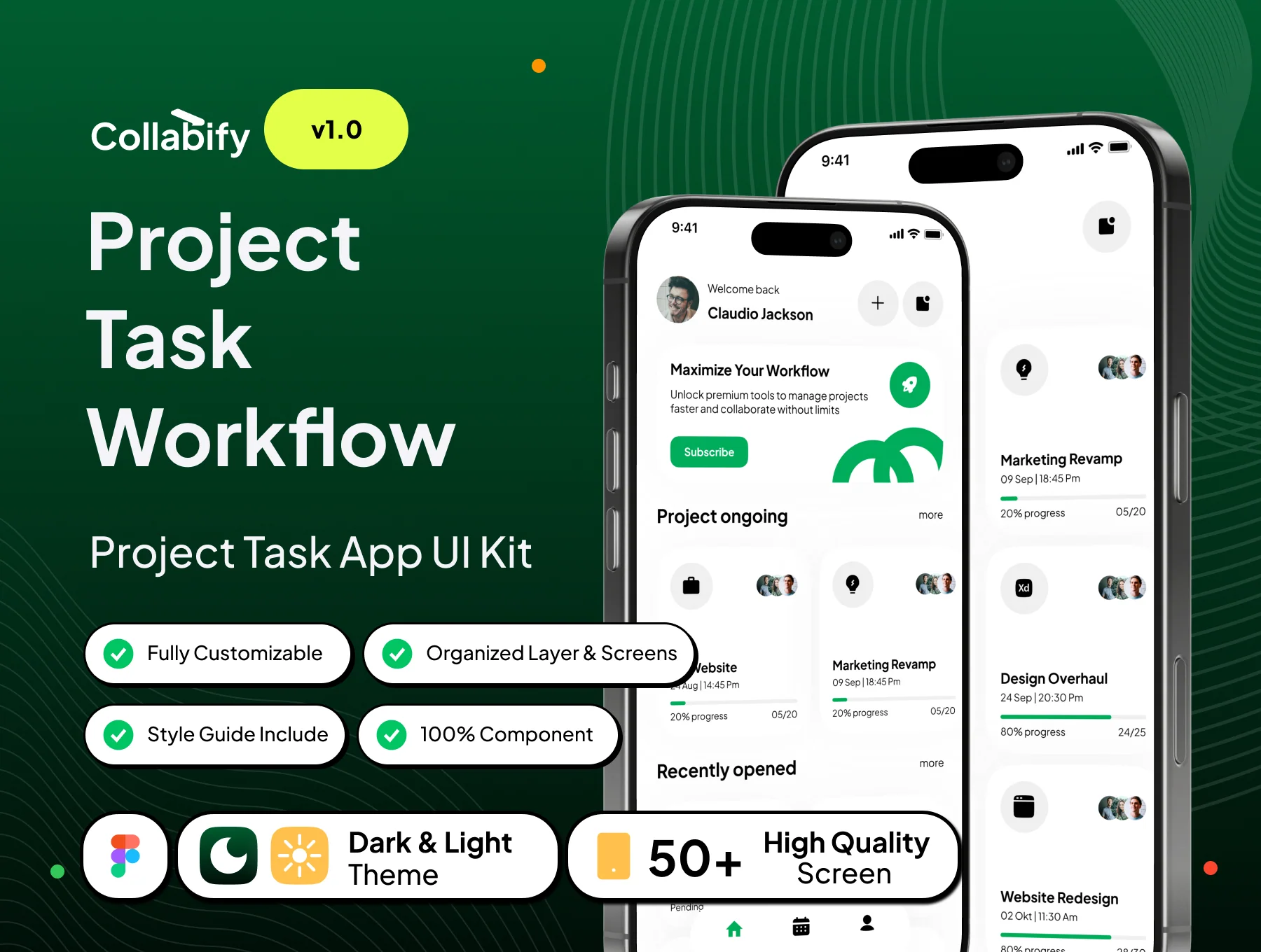 Collabify - Project Task Workflow App UI Kit