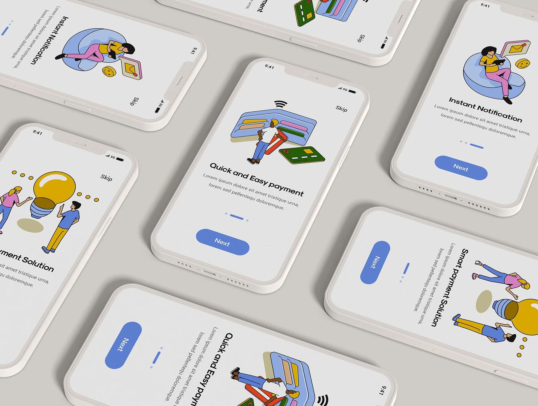 Collection of Isometric Illustrations on various topics 5
