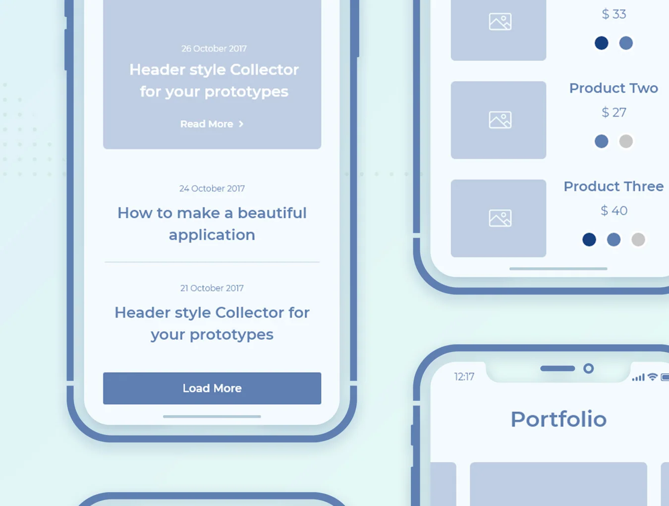Collector iOS Wireframe UI Kit 4