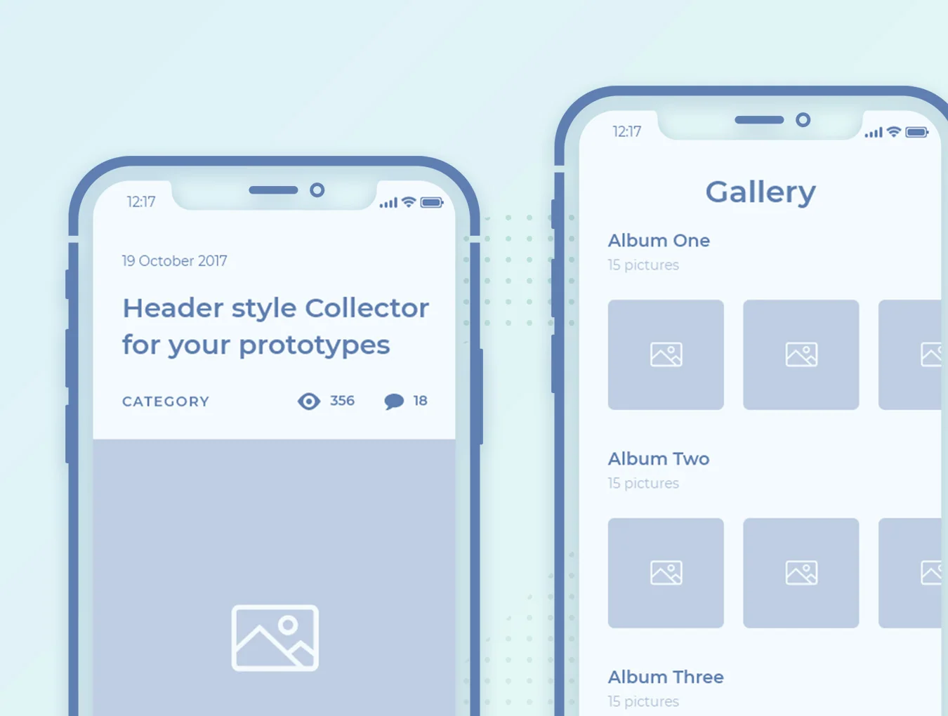 Collector iOS Wireframe UI Kit 5