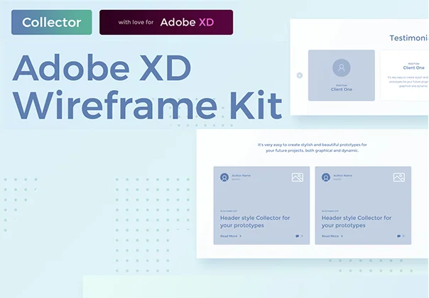 Collector Wireframe Web Kit