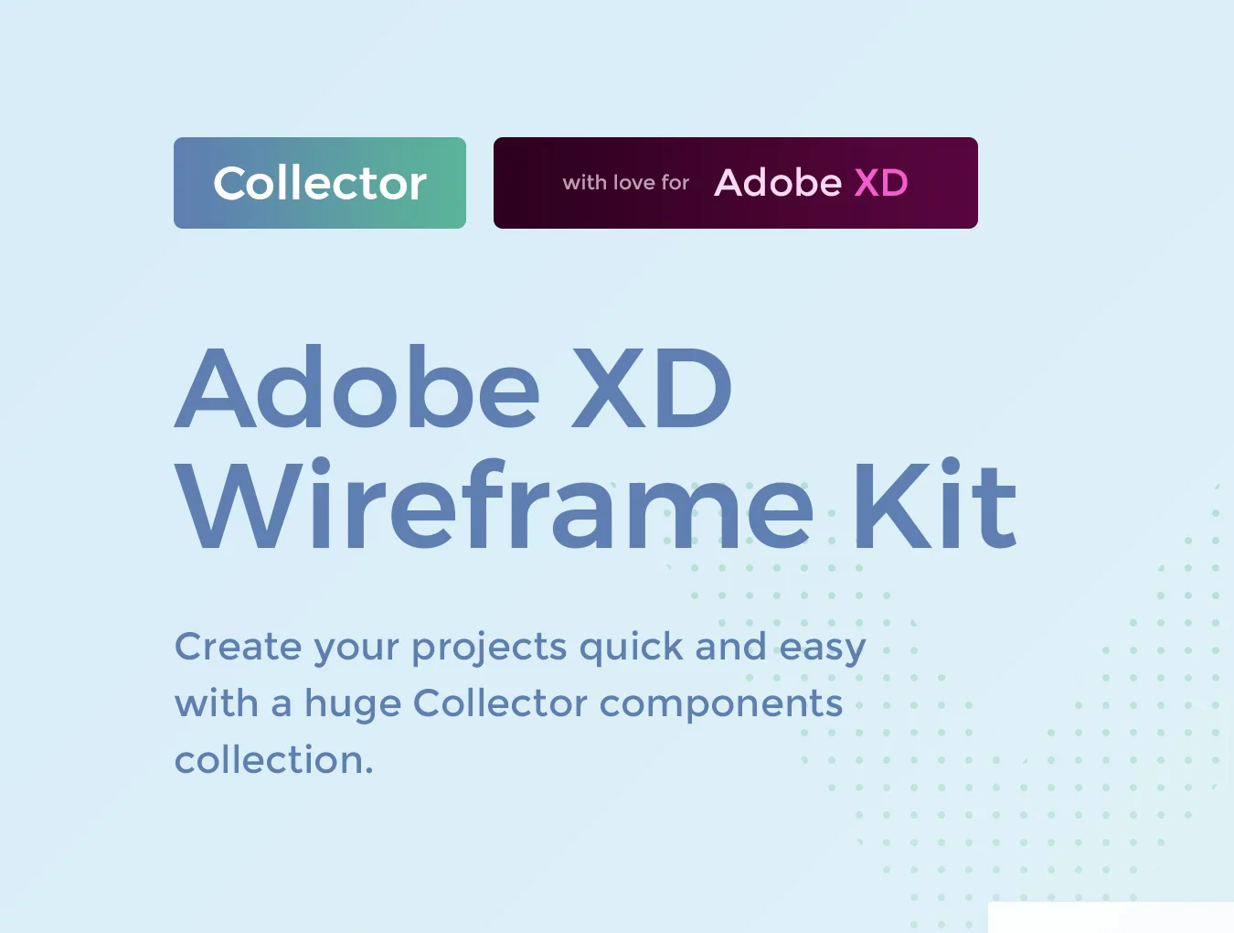 Collector Wireframe Web Kit