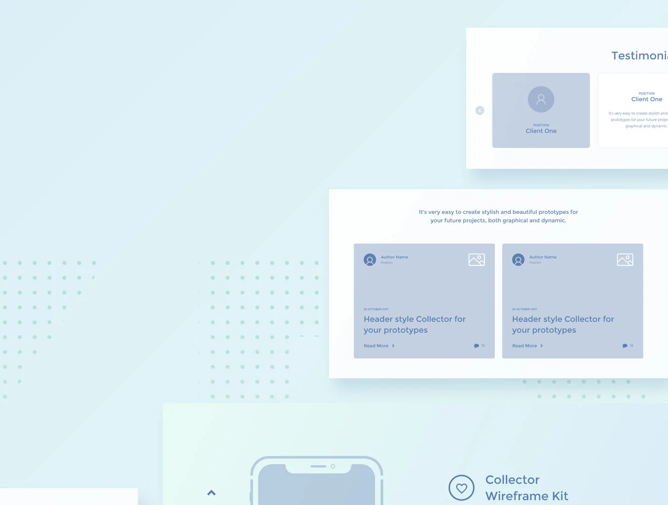 Collector Wireframe Web Kit 2