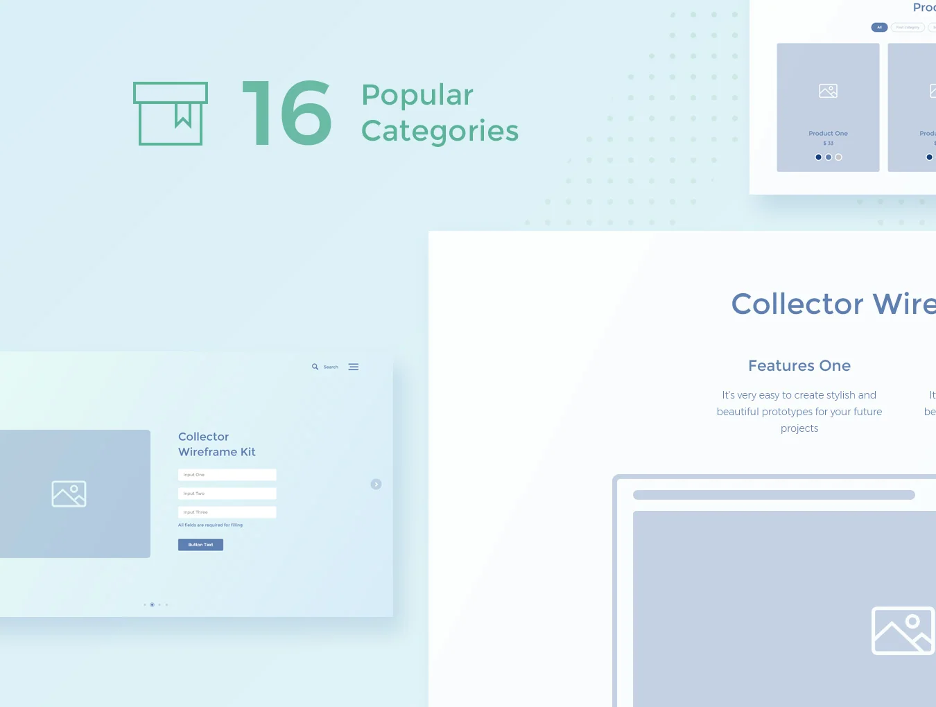 Collector Wireframe Web Kit 3