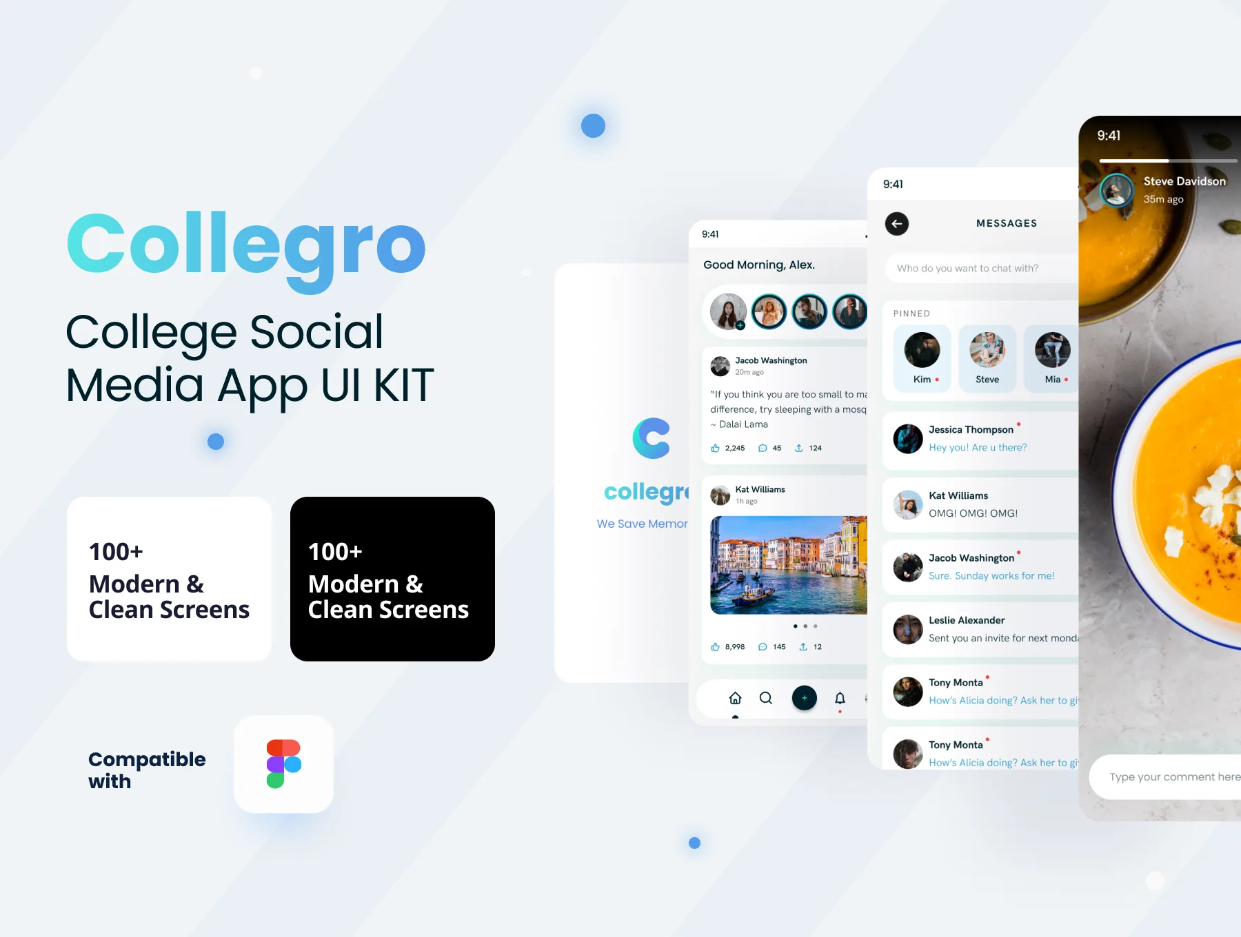 Collegro - A Premium College Social Media App UI Kit