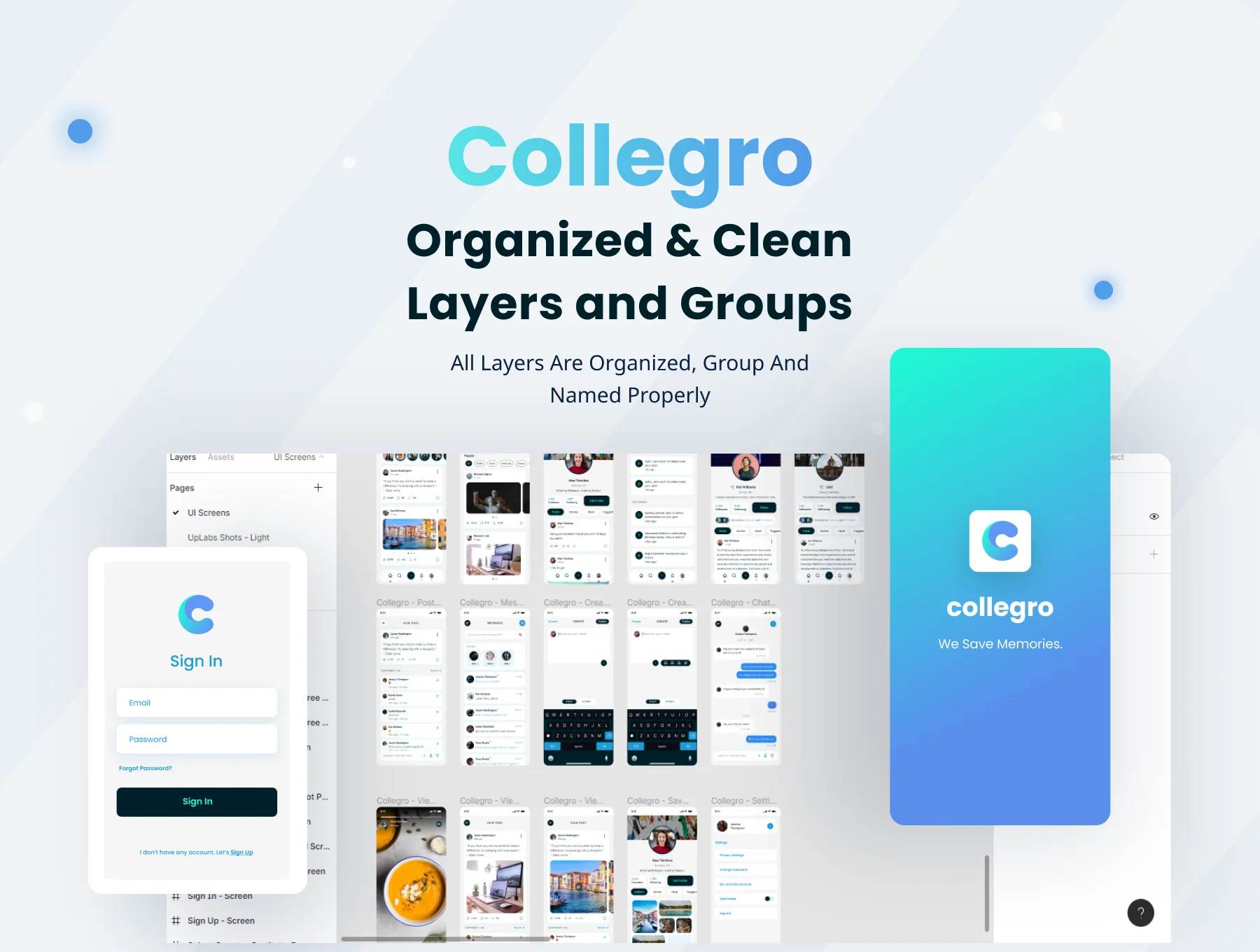 Collegro - A Premium College Social Media App UI Kit 5