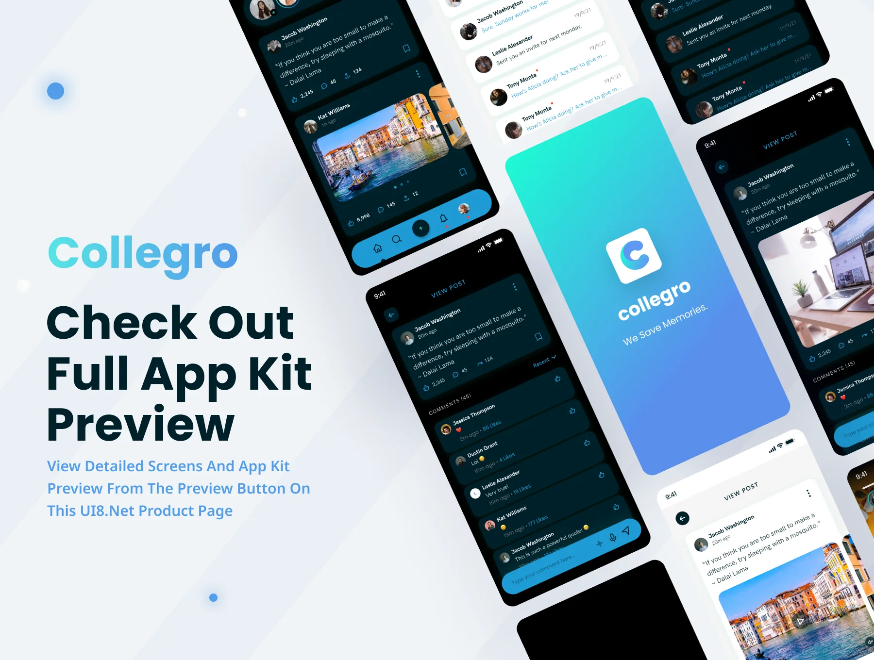Collegro - A Premium College Social Media App UI Kit 6