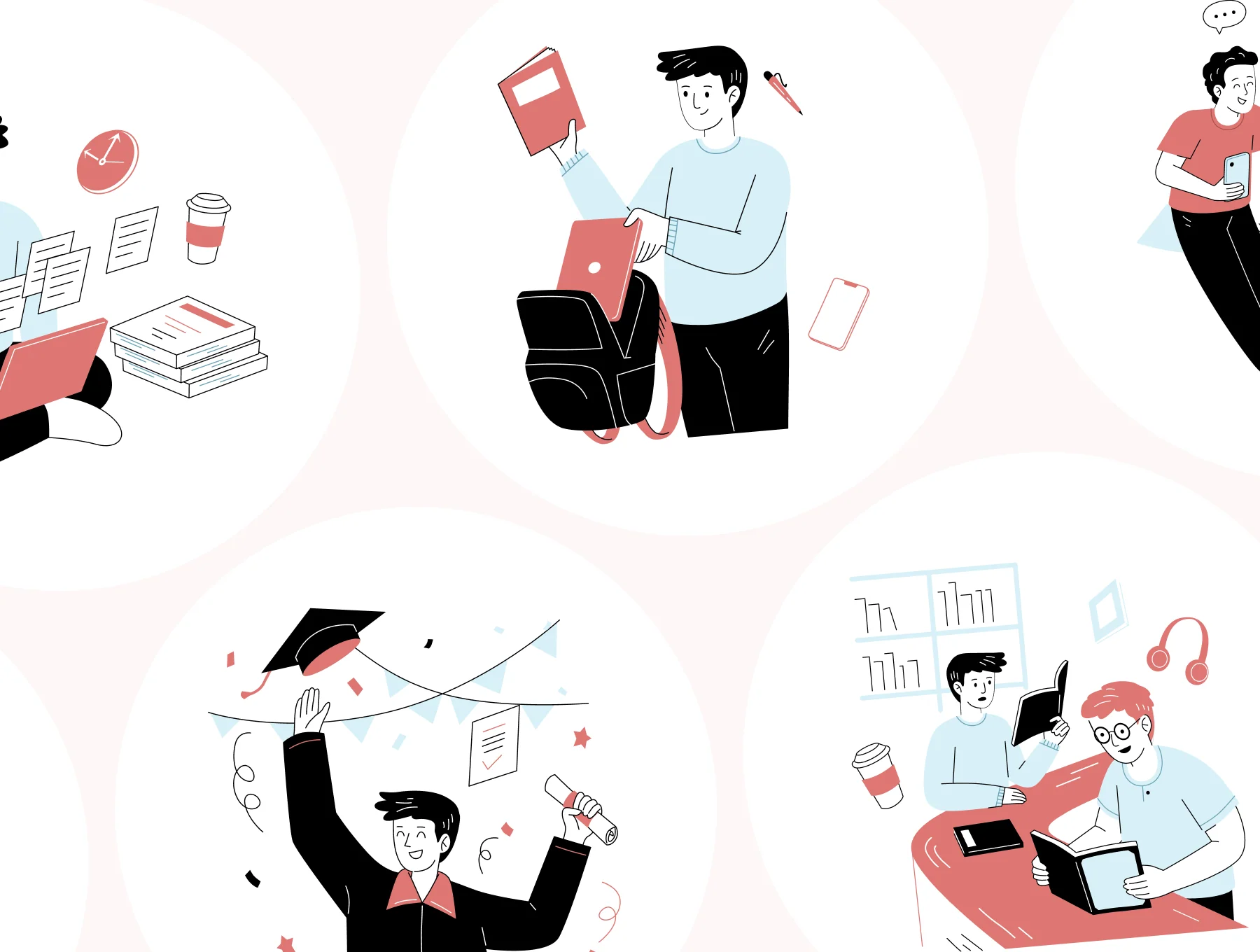 Collegy - College & Education Illustration Set 7
