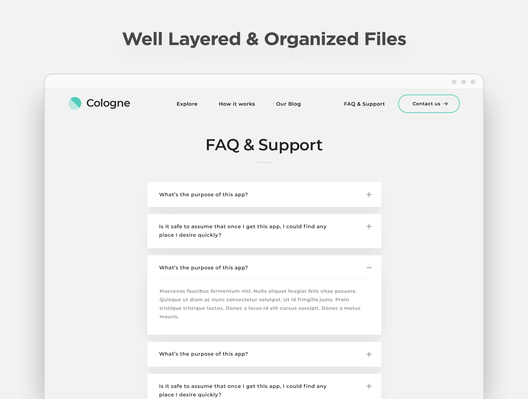 Cologne - App Landing Website Template 4