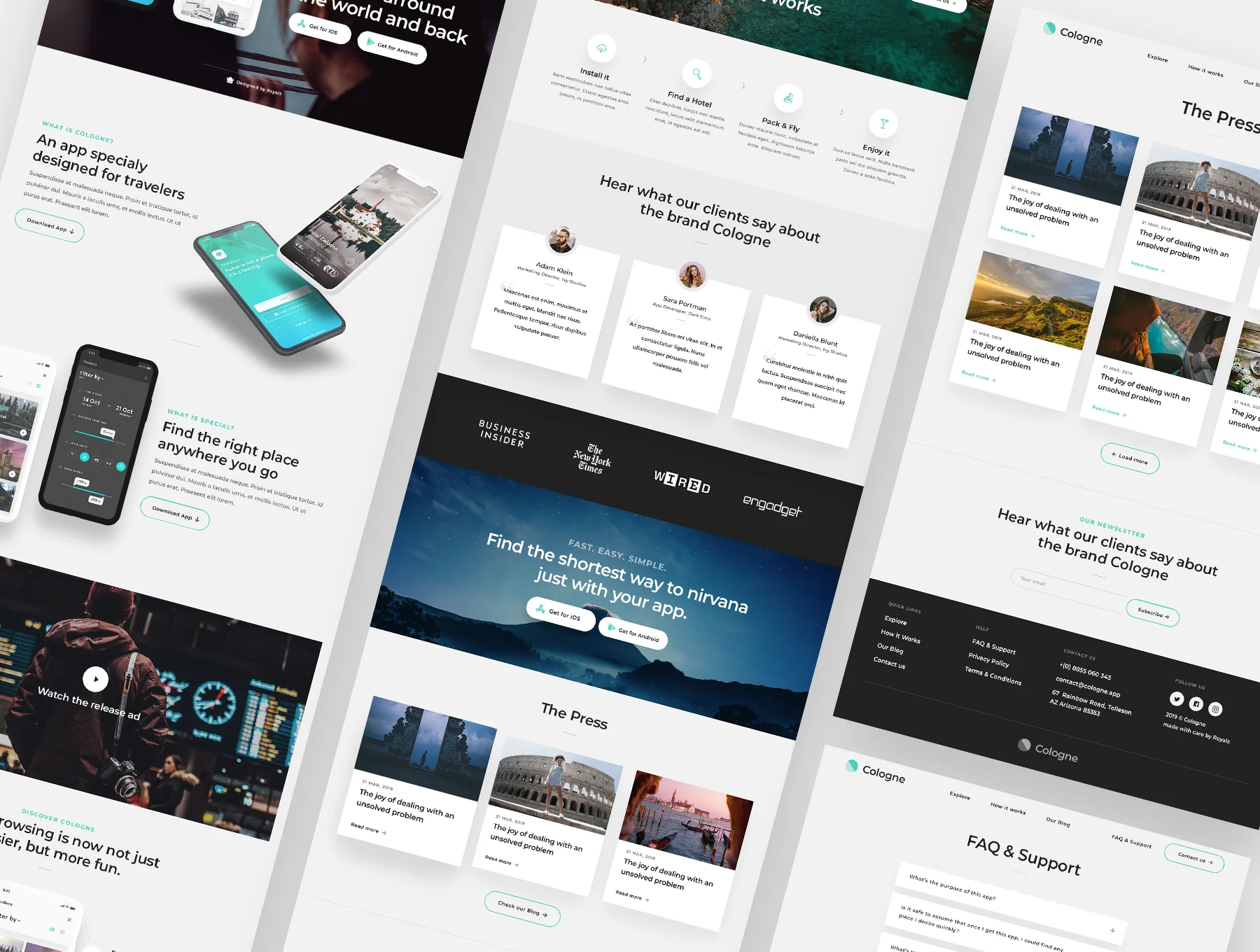 Cologne - App Landing Website Template 8