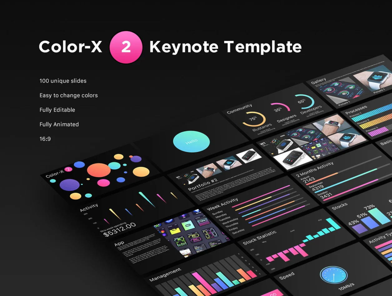 Color-X 2 Keynote Template