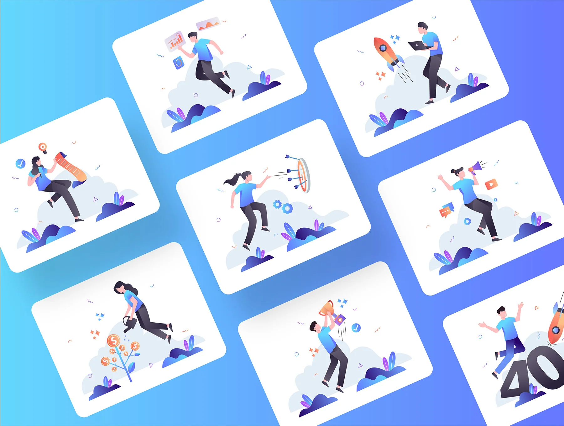 Business Illustration Kit 4