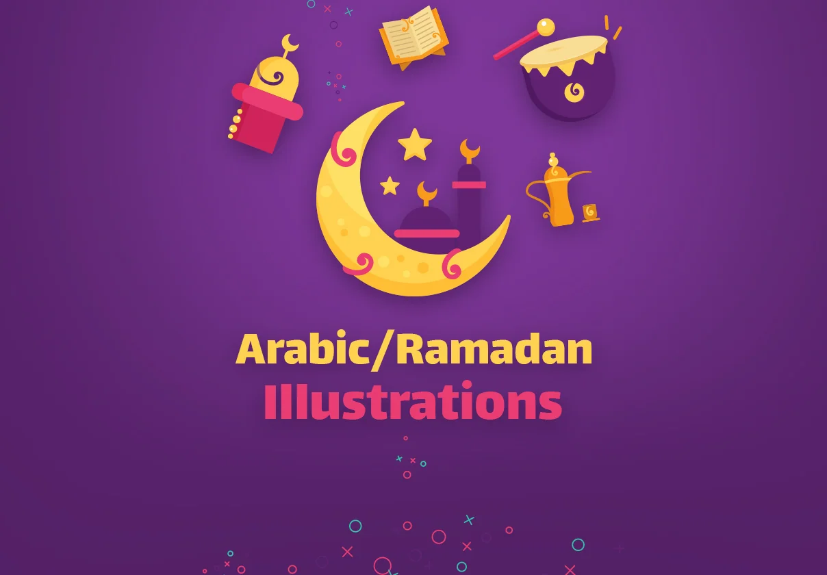 Colorful Arab Icons & Illustrations