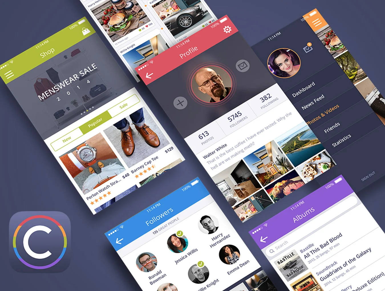 Coloristic: Mobile UI Kit