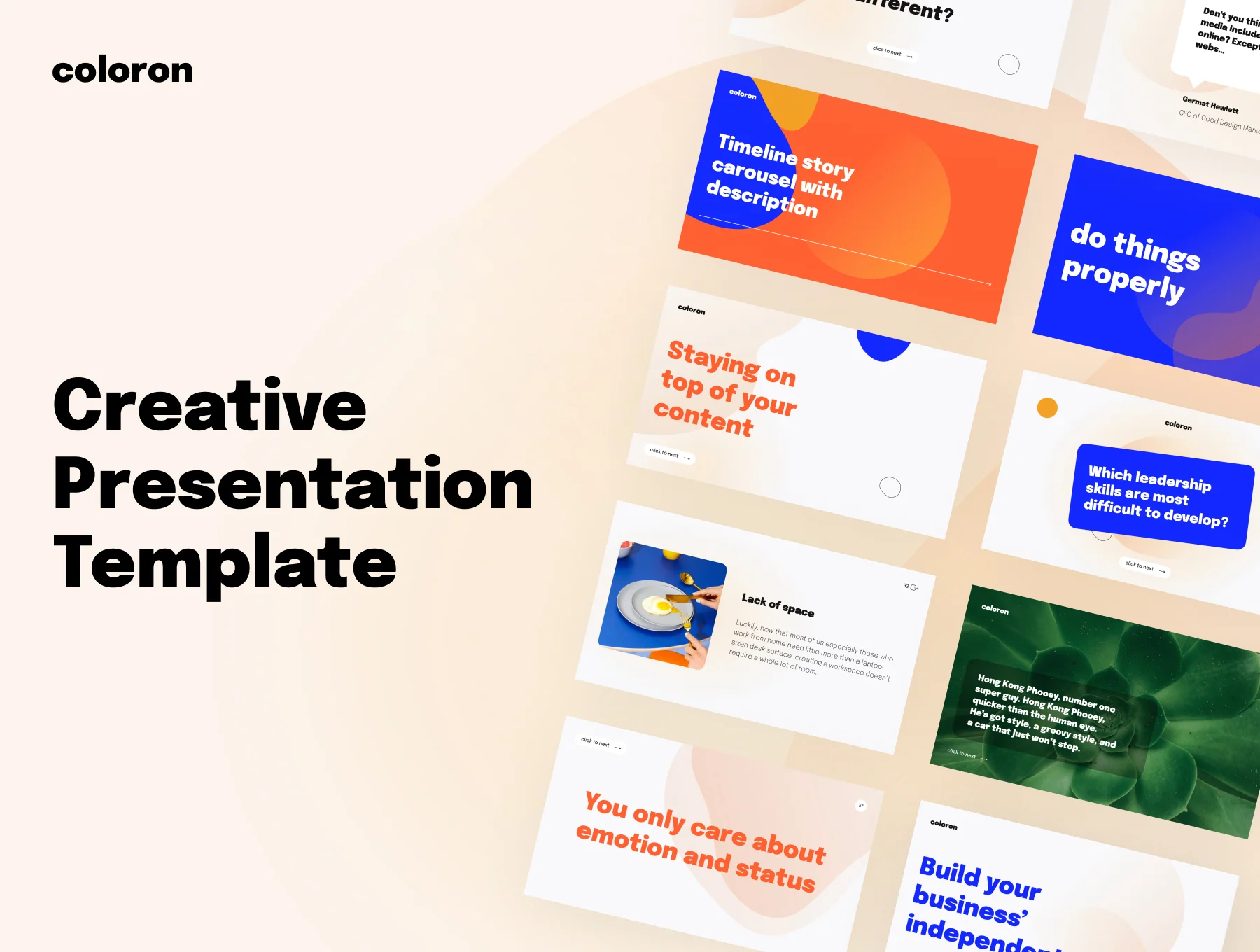 Coloron Creative Presentation Template