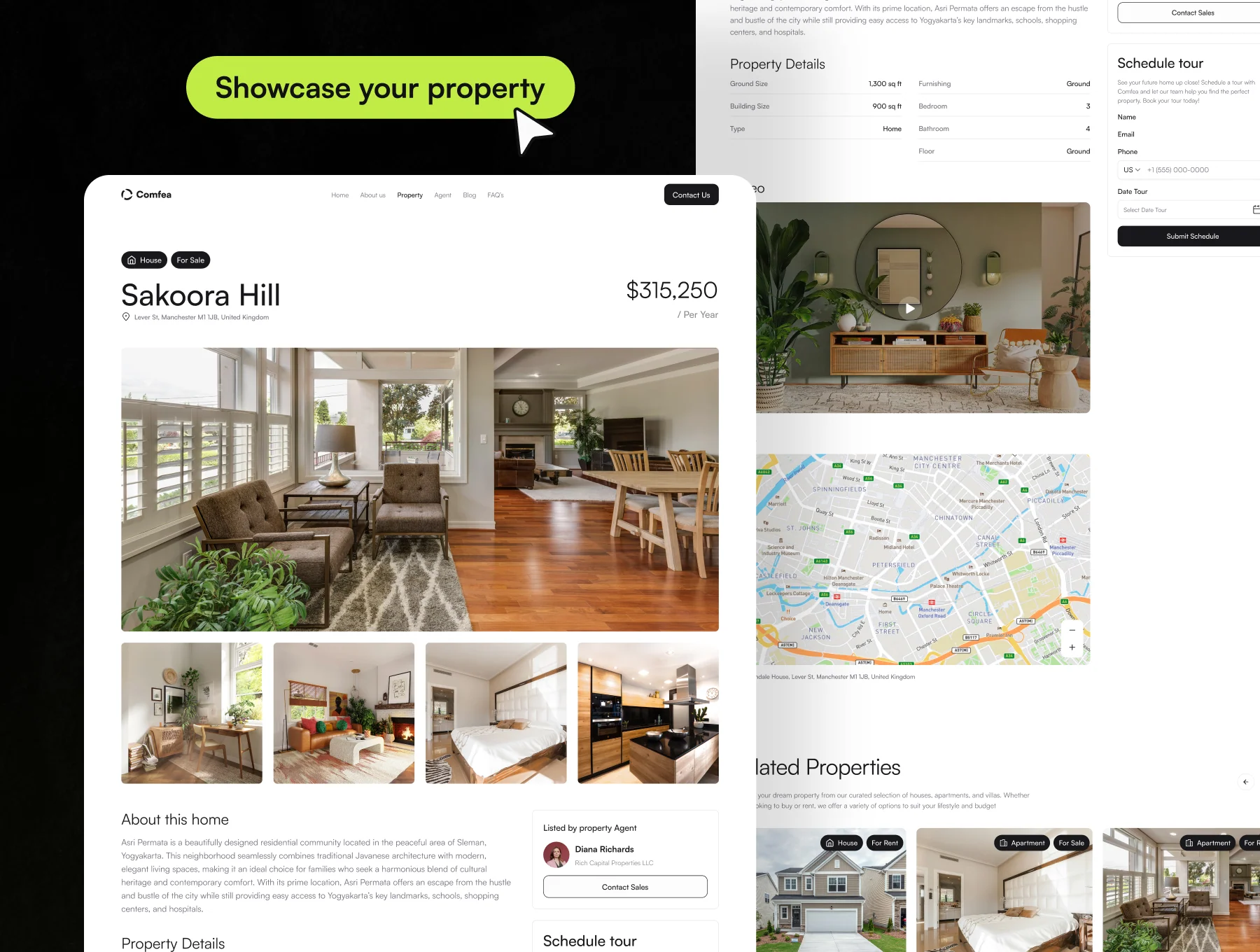 Comfea - Real Estate Website UI Kit 4