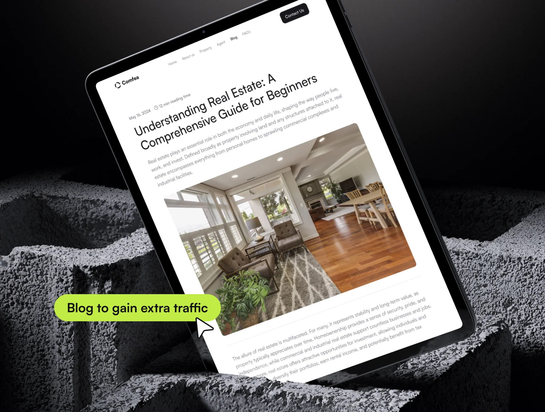 Comfea - Real Estate Website UI Kit 6
