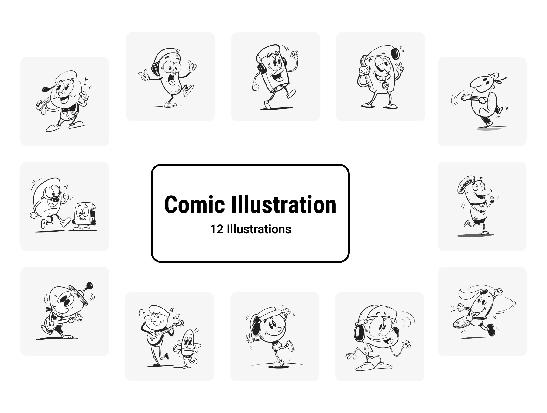 Comic Groove – A Fun & Musical Illustration Pack