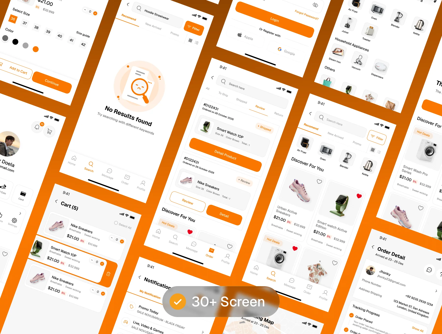 Commarce - E-Commerce Mobile App UI Kit 2